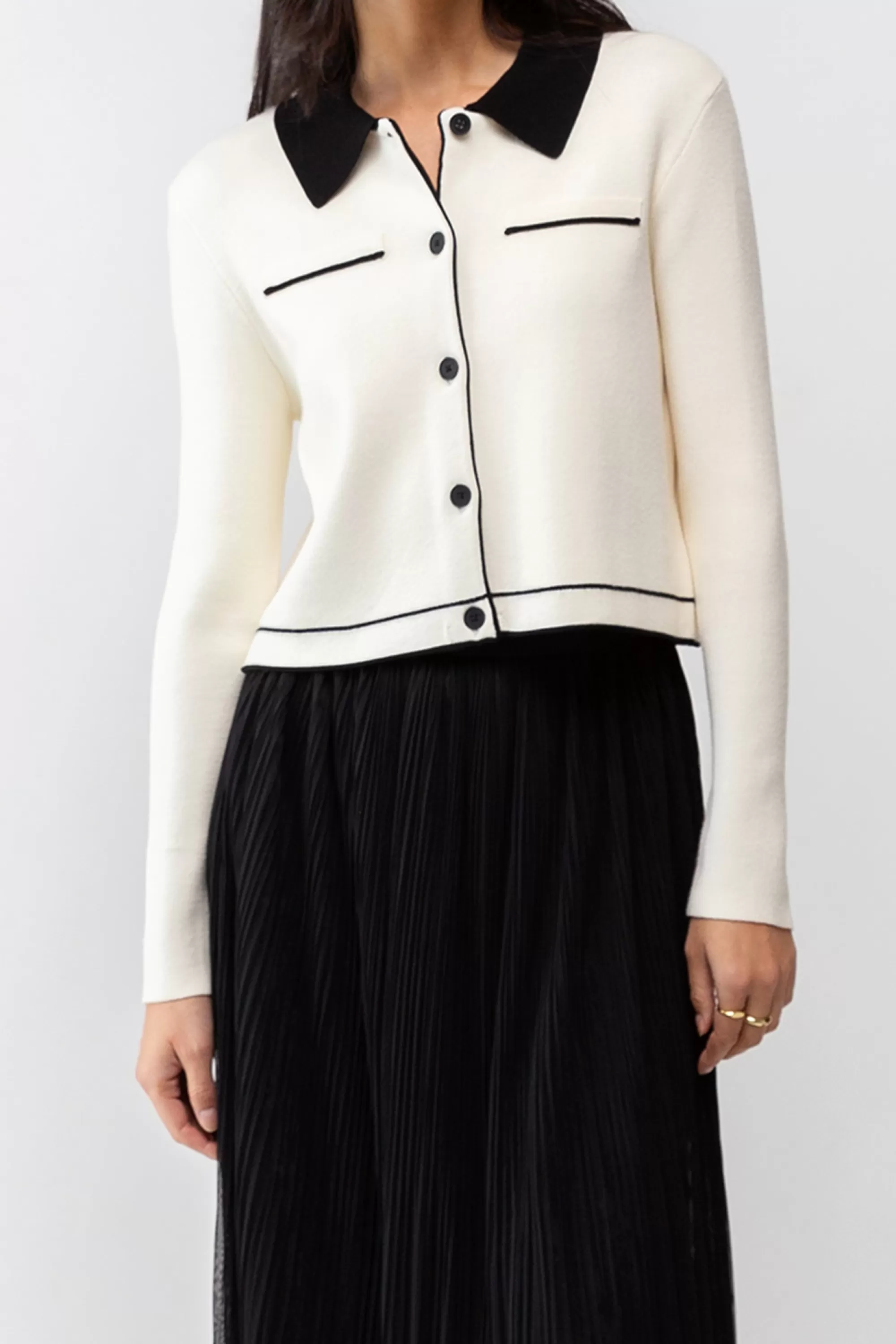 OAK + FORT COLLARED SWEATER | Women Sweaters & Cardigans