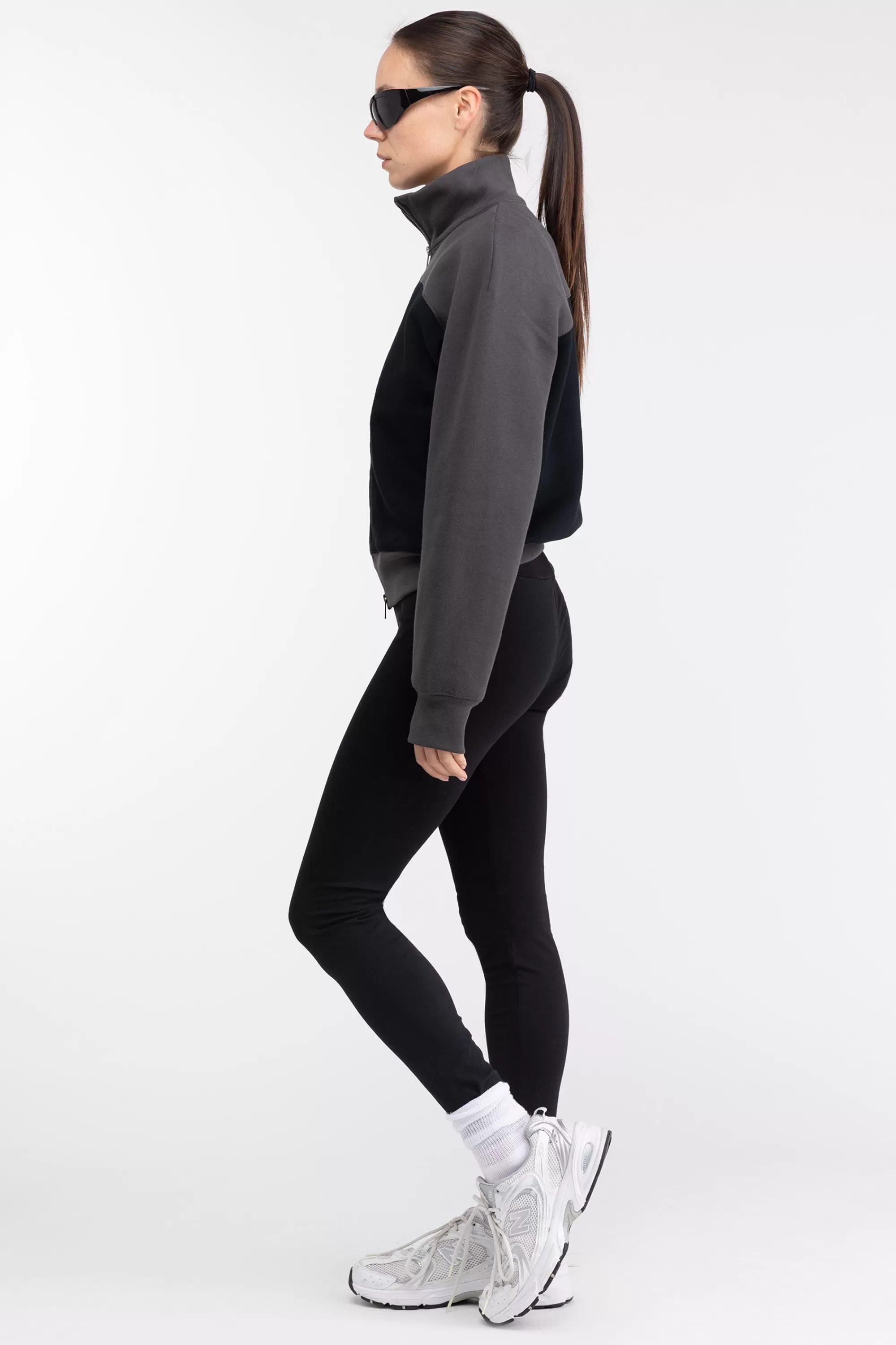 OAK + FORT COLOUR BLOCK ZIP-UP JACKET | Women Tops