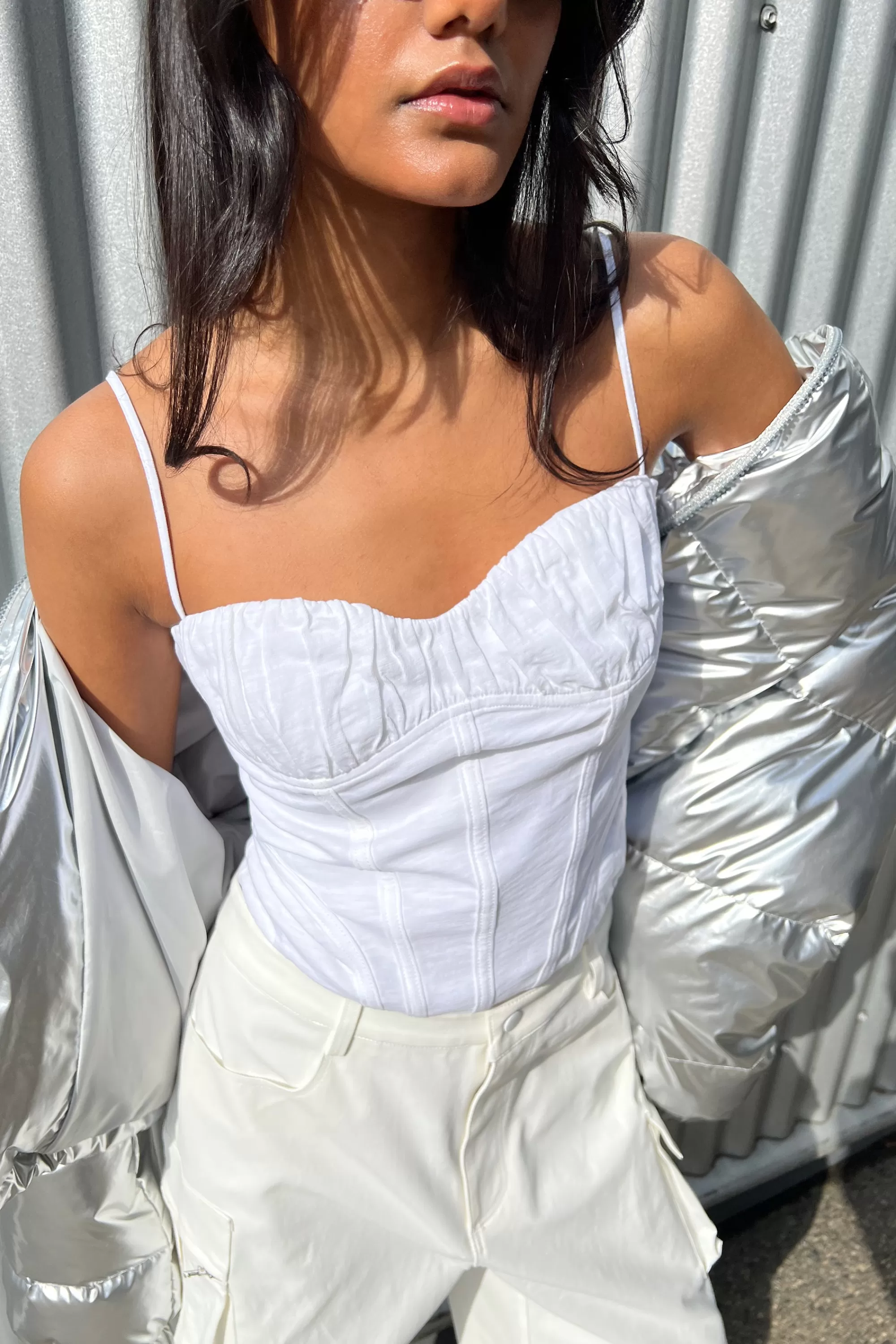 OAK + FORT CORSET TANK | Women Tops