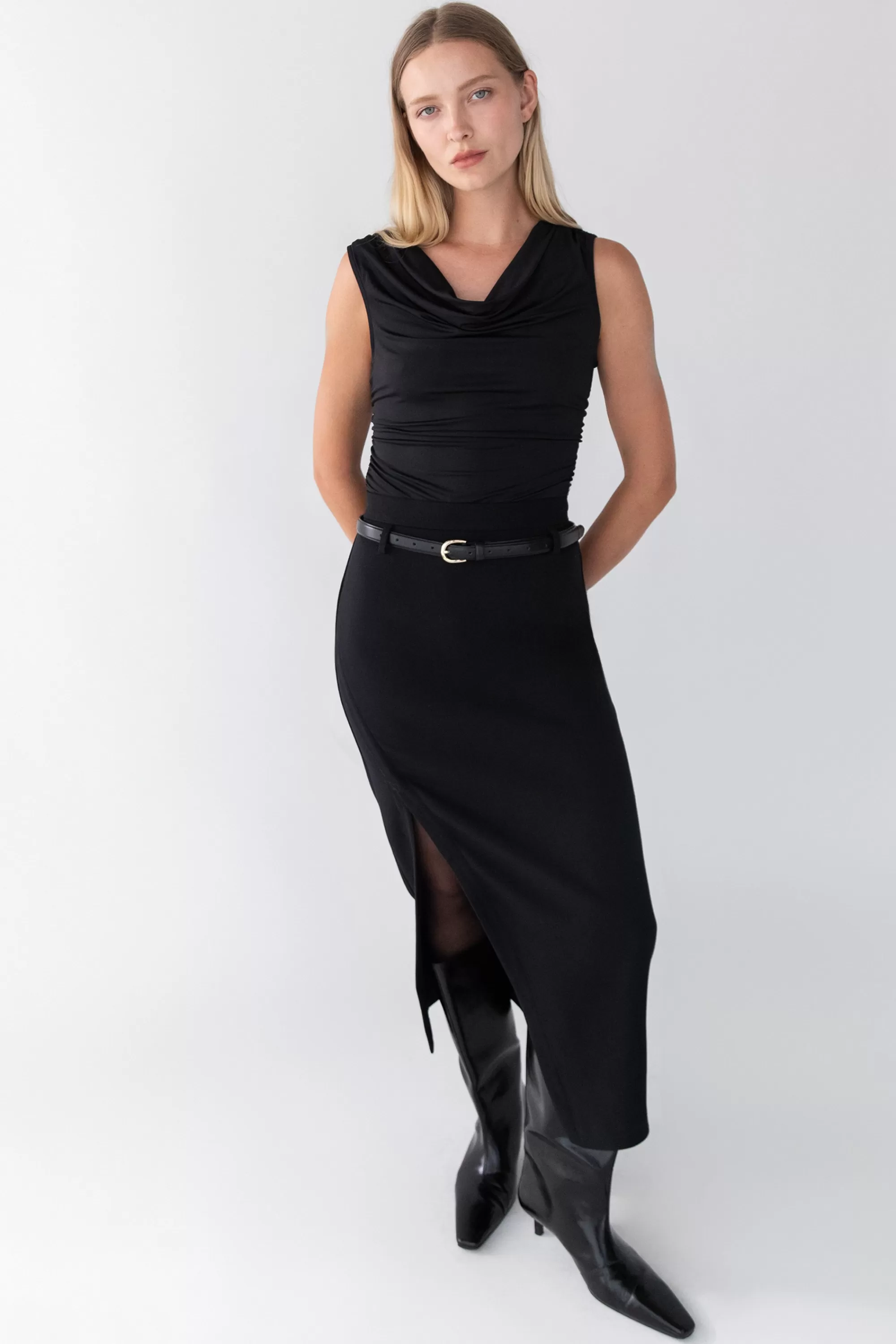 OAK + FORT COWL NECK TANK TOP | Women Tops