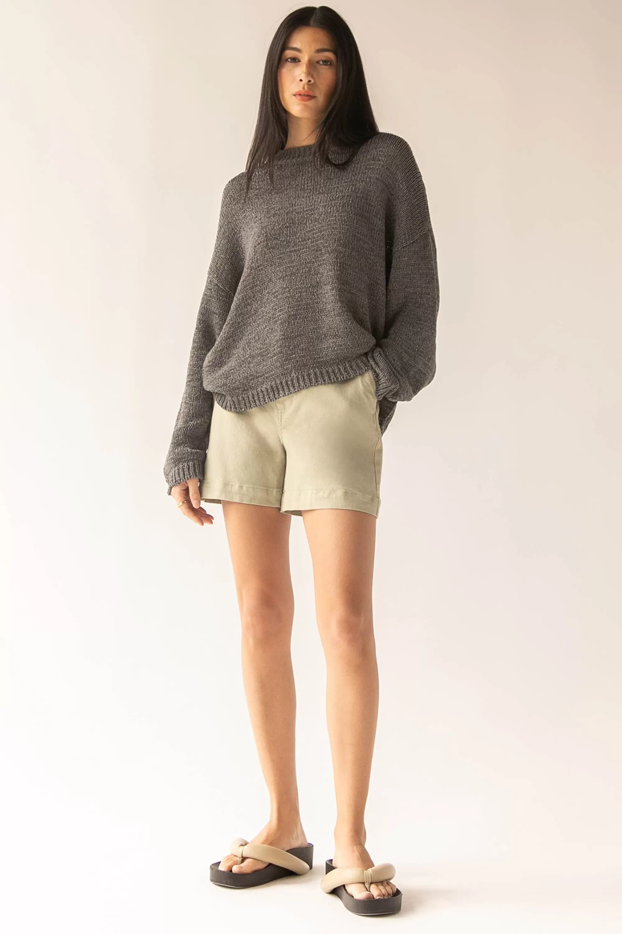 OAK + FORT CREWNECK SWEATER | Women Sweaters & Cardigans