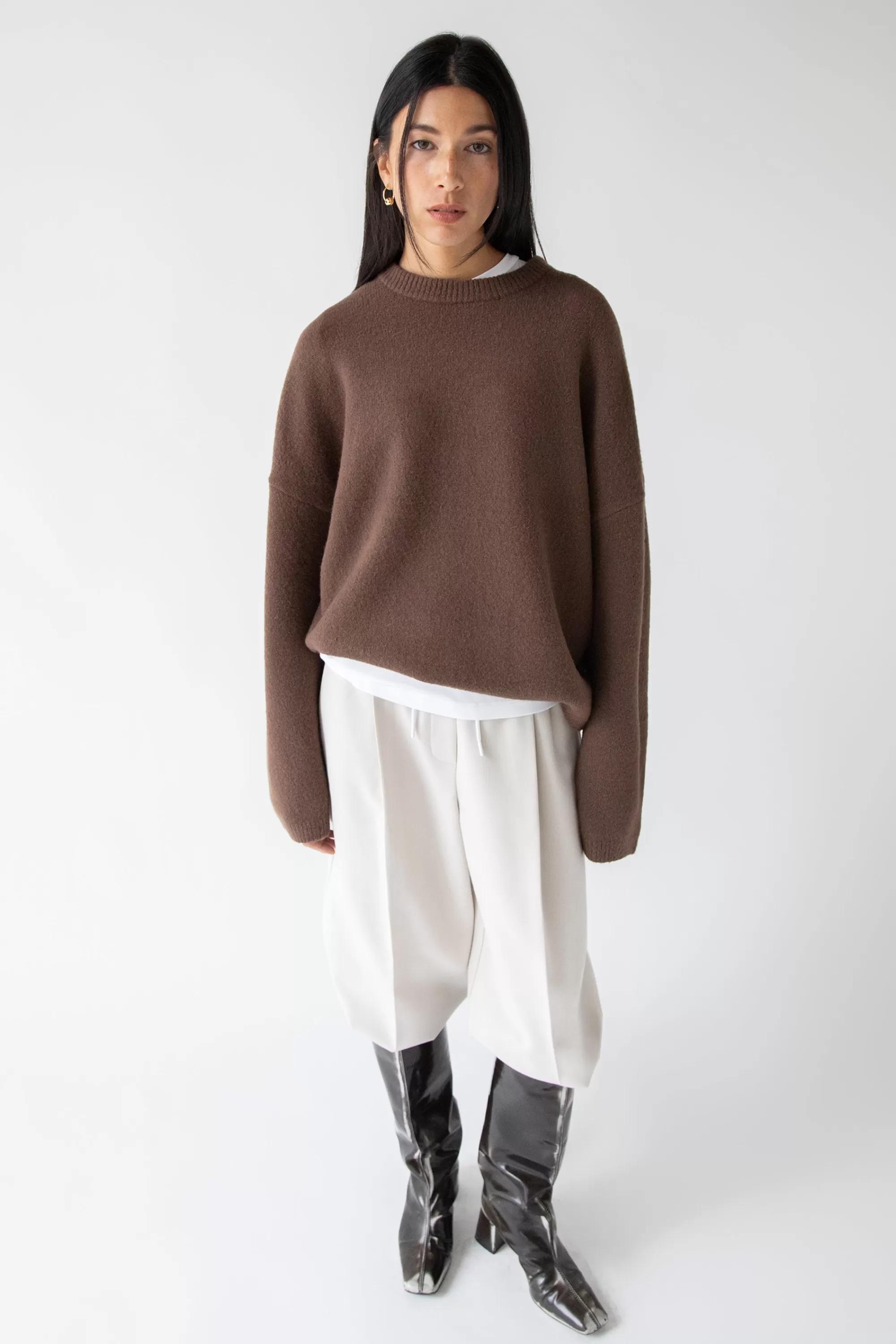 OAK + FORT CREWNECK SWEATER | Women Sweaters & Cardigans