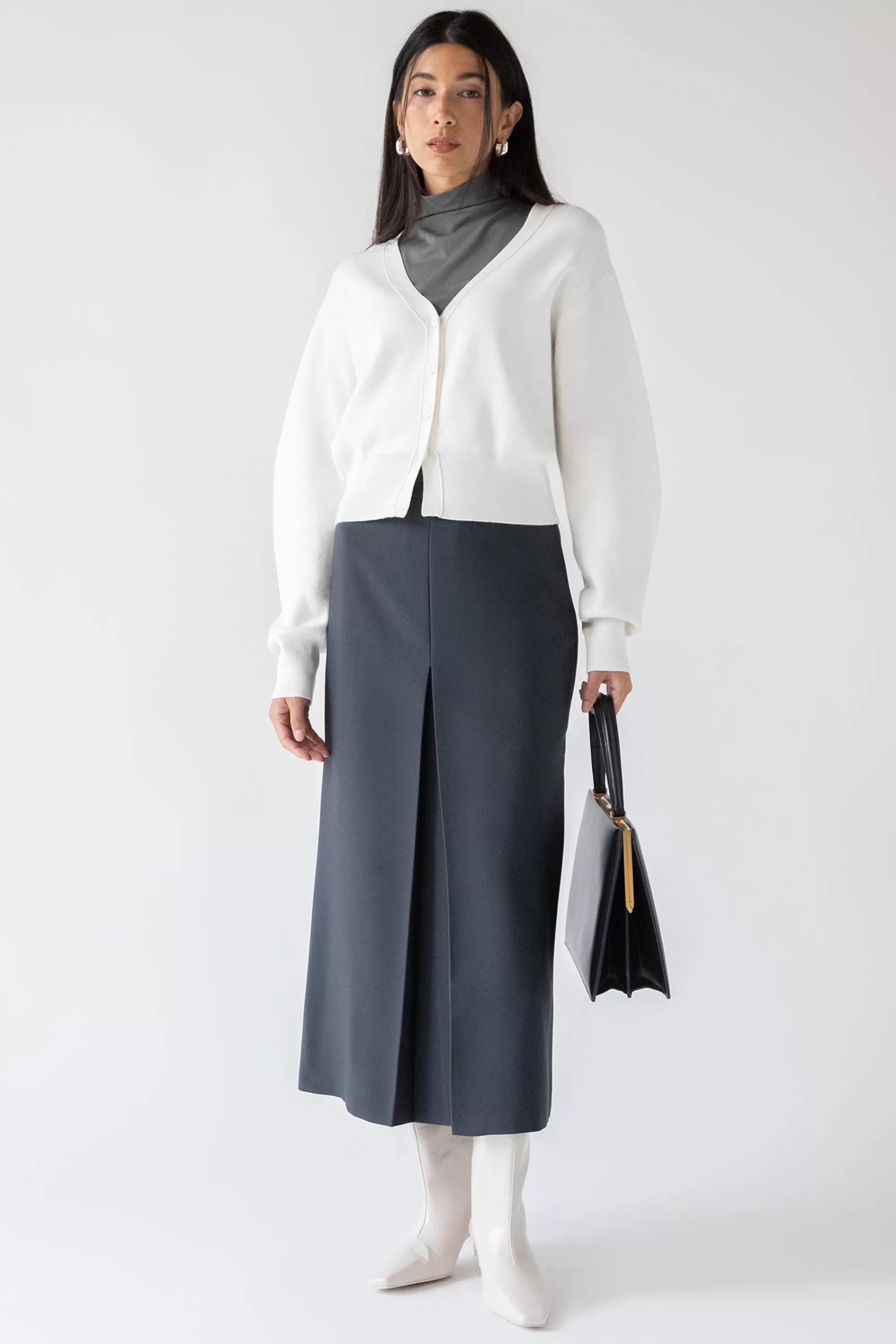 OAK + FORT CROPPED CARDIGAN | Women Sweaters & Cardigans