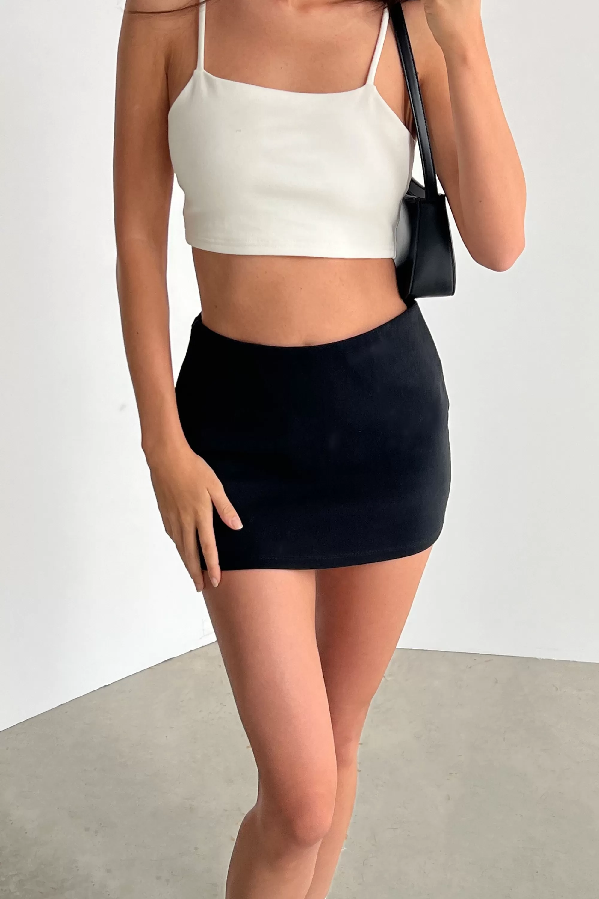 OAK + FORT CROPPED PONTE KNIT TANK | Women Tops