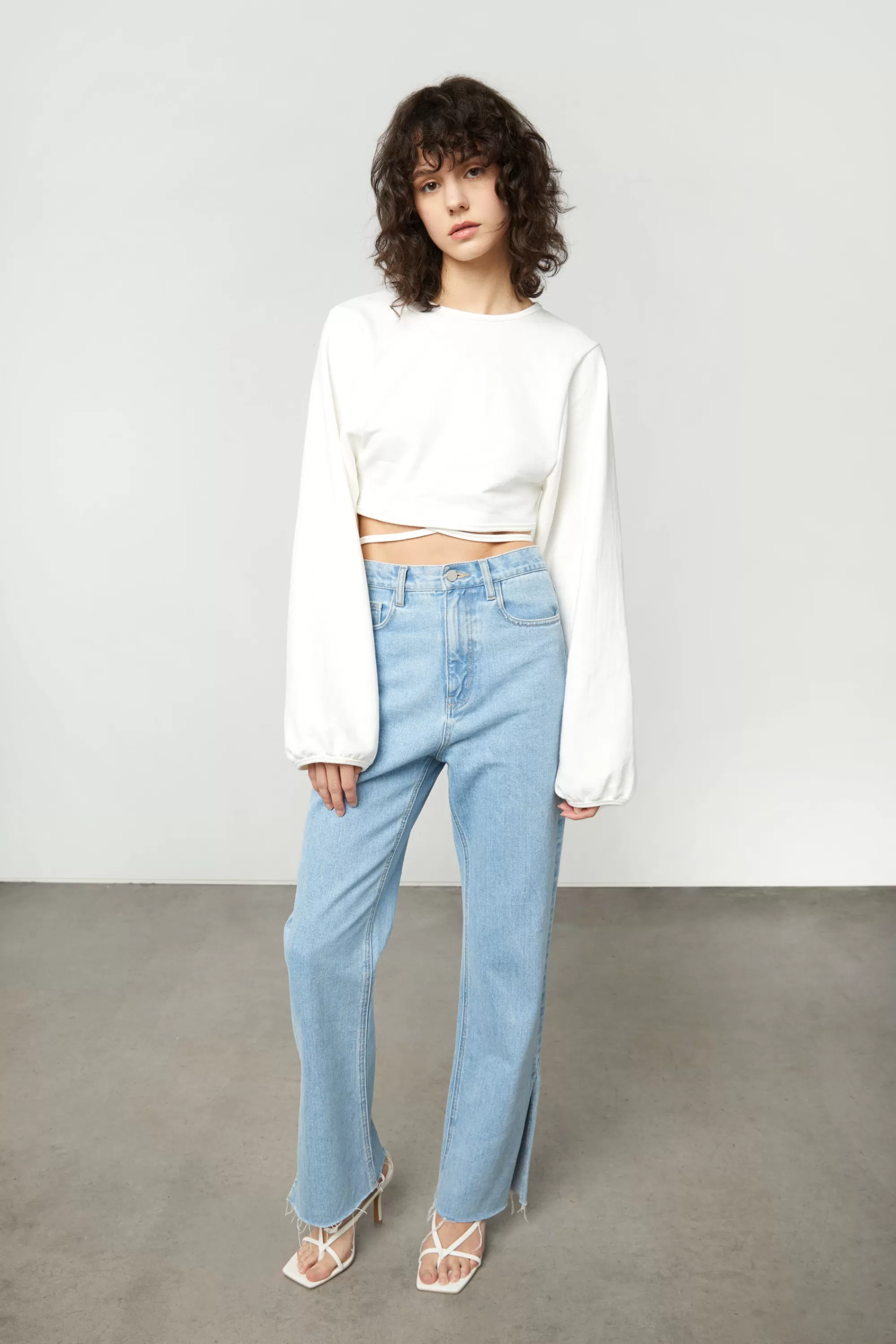 OAK + FORT CROPPED TOP WITH OPEN BACK | Women Tops