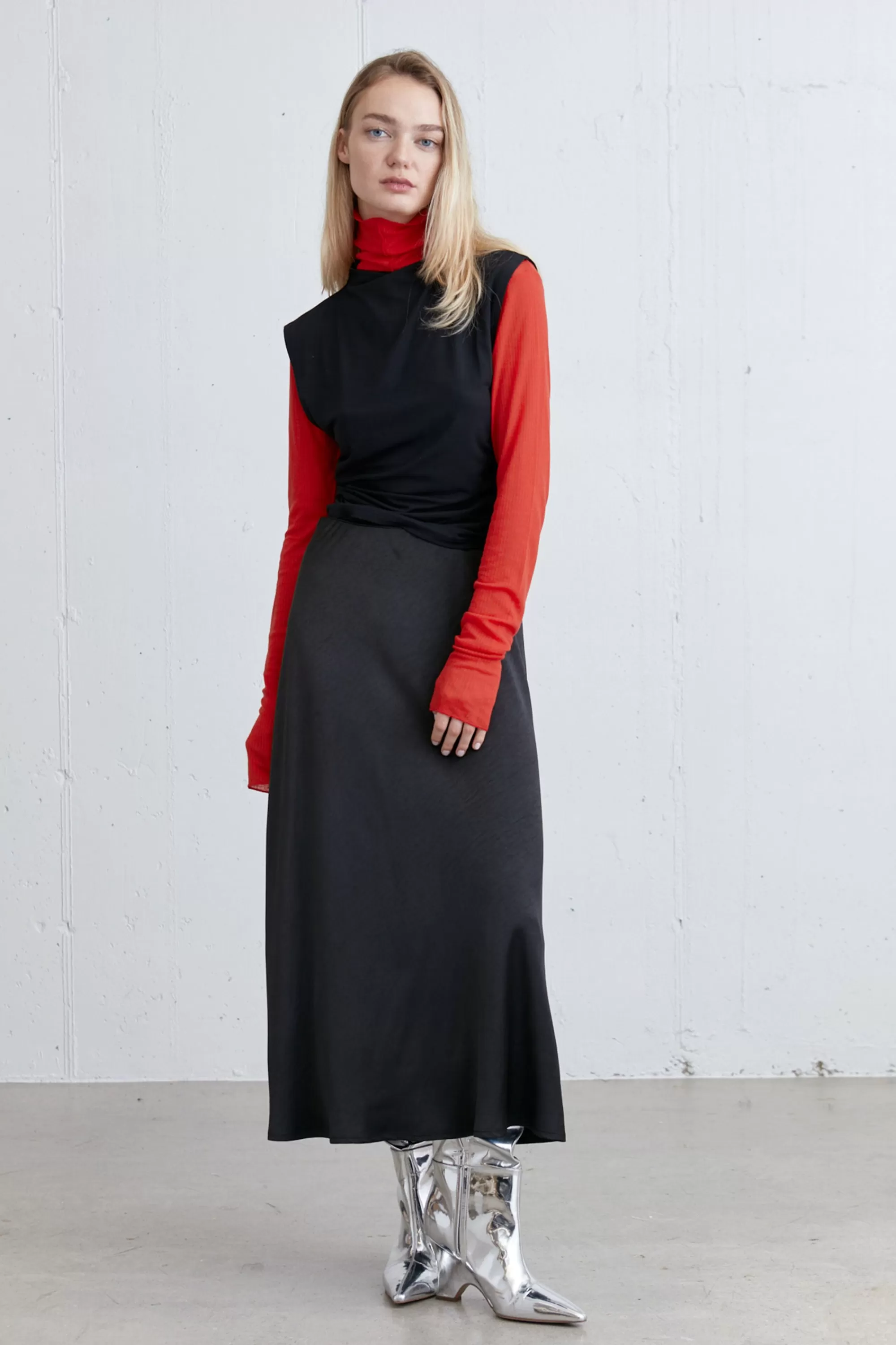 OAK + FORT CROPPED TURTLENECK TOP | Women Tops