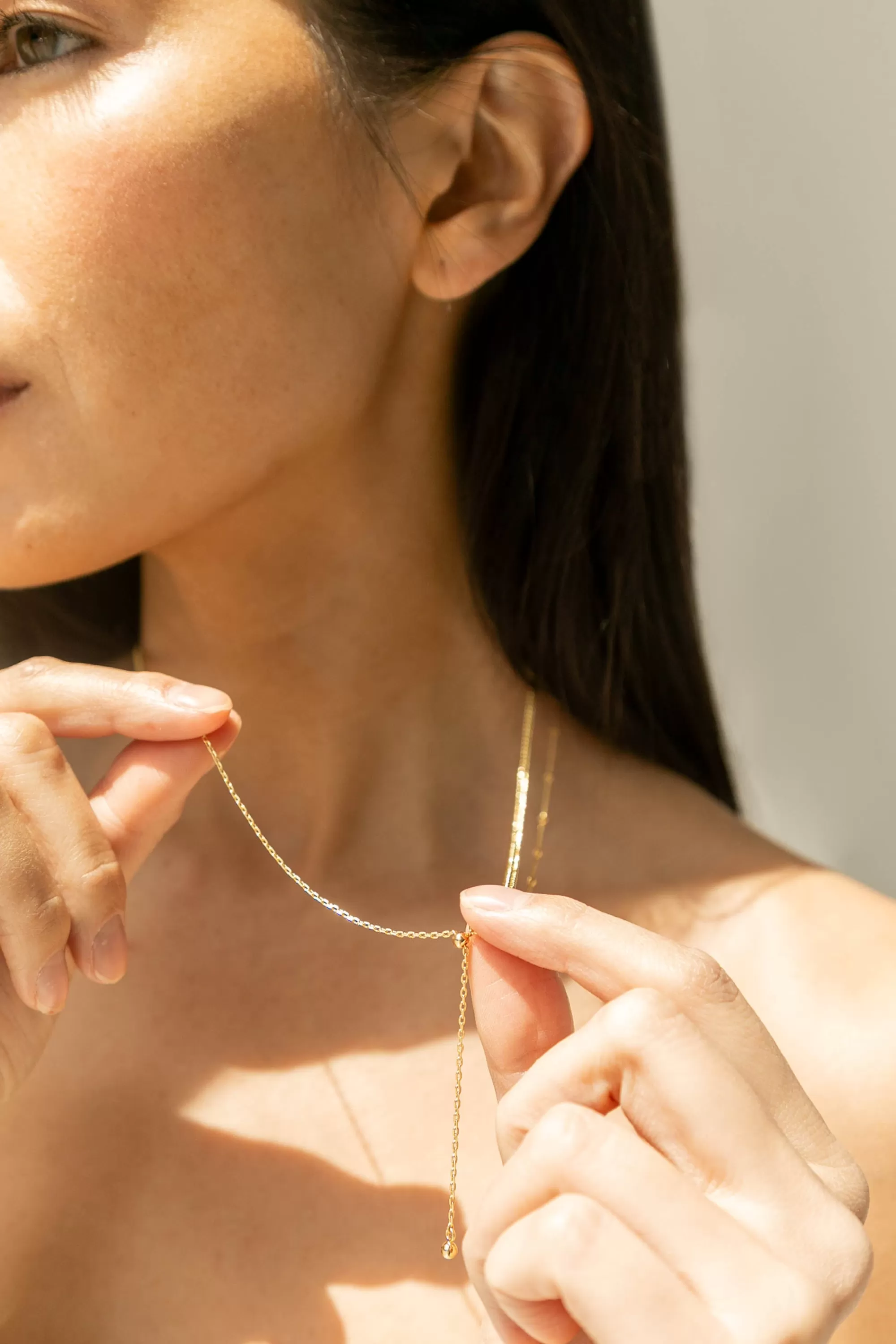 OAK + FORT DOUBLE CHAIN NECKLACE | Women Necklaces | Necklaces