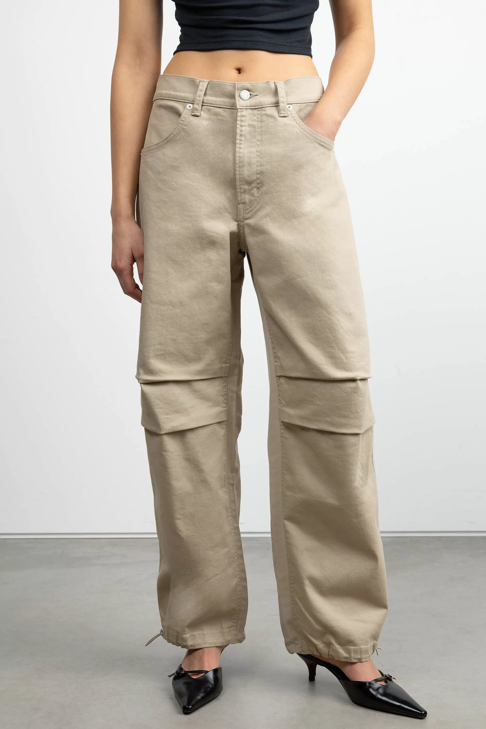 OAK + FORT DOUBLE-FACED CARGO PANT | Women Pants