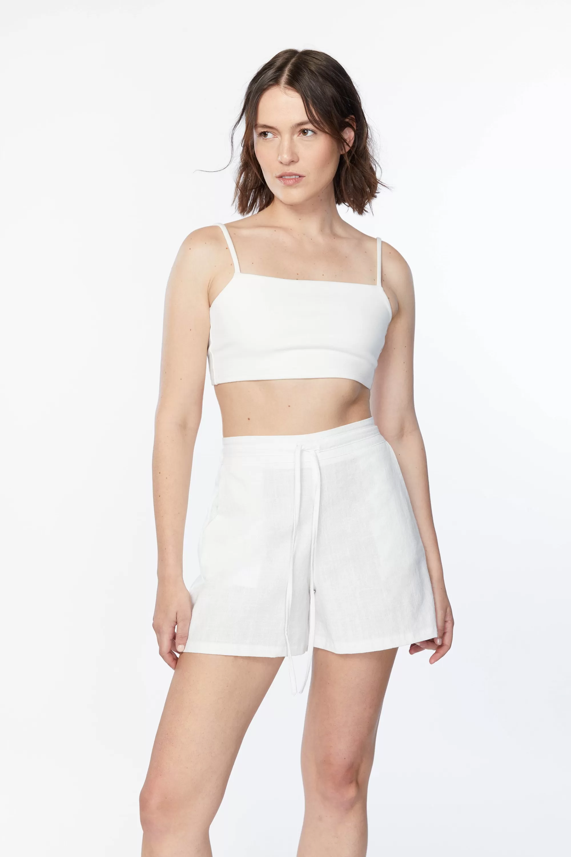OAK + FORT DRAWSTRING SHORT | Women Shorts