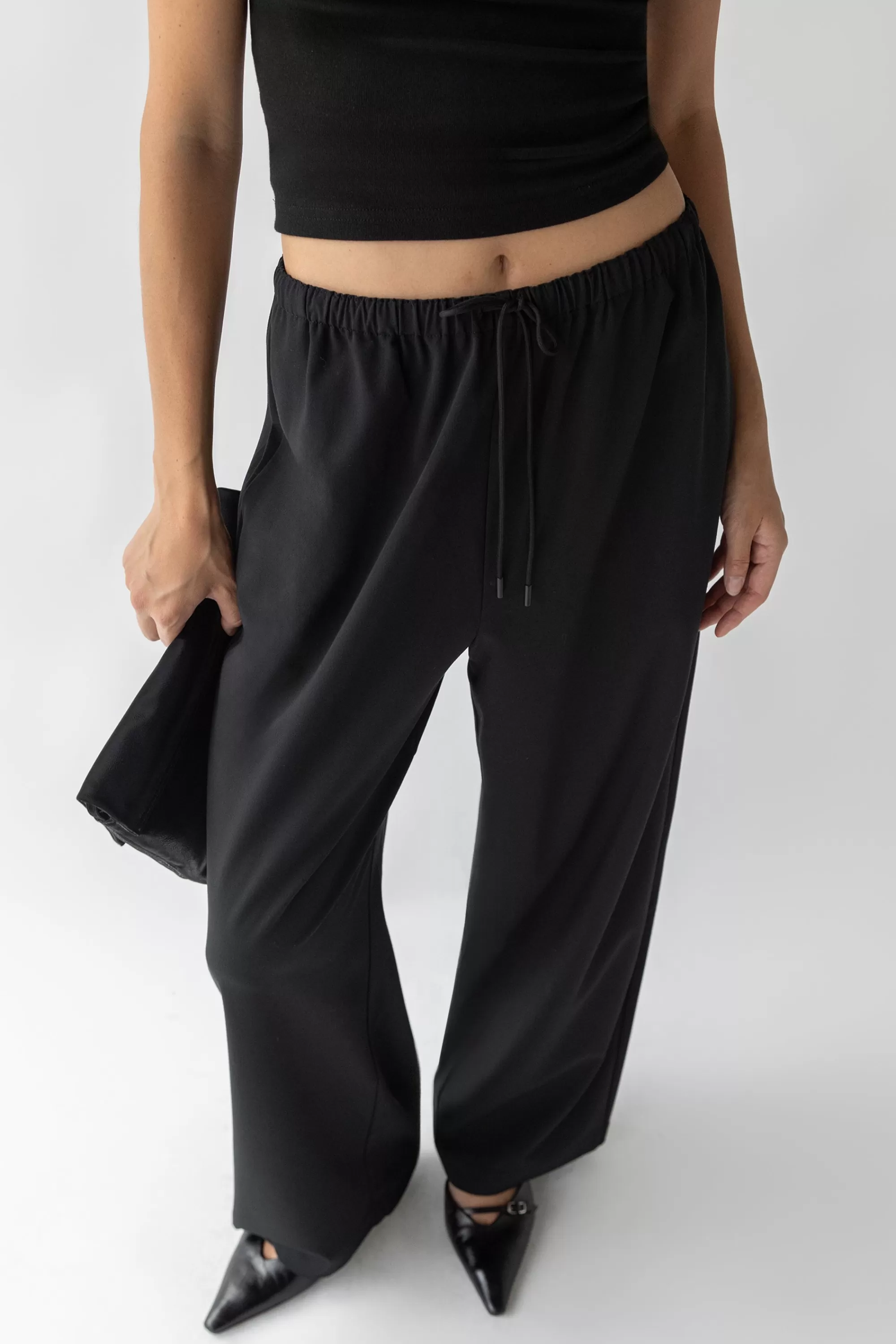 OAK + FORT ELASTIC WAIST DRESS PANT | Women Pants