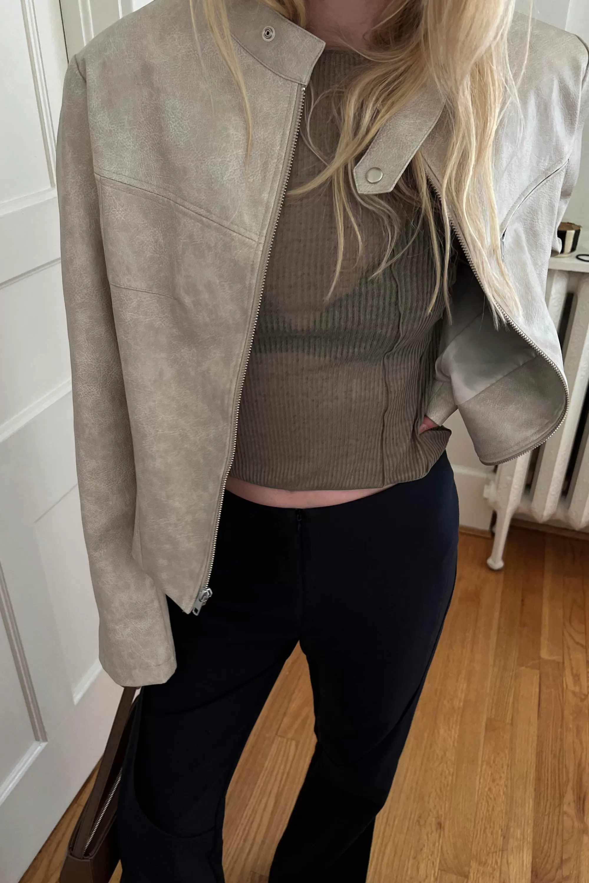 OAK + FORT EXPOSED SEAM LONG SLEEVE TOP | Women Tops