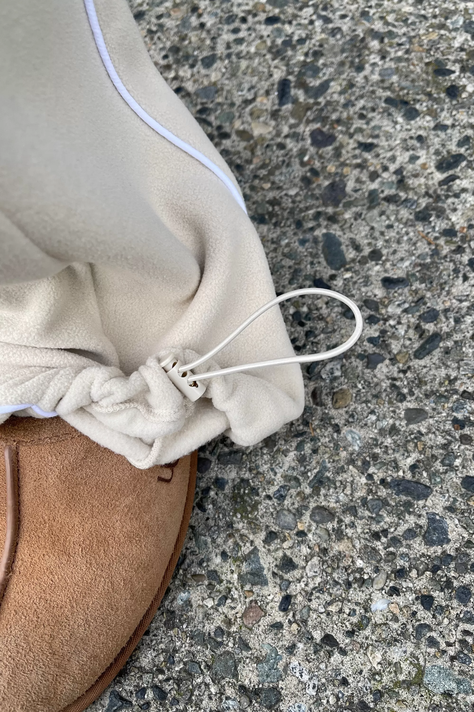 OAK + FORT FLEECE PANT WITH CONTRAST PIPING | Women Pants
