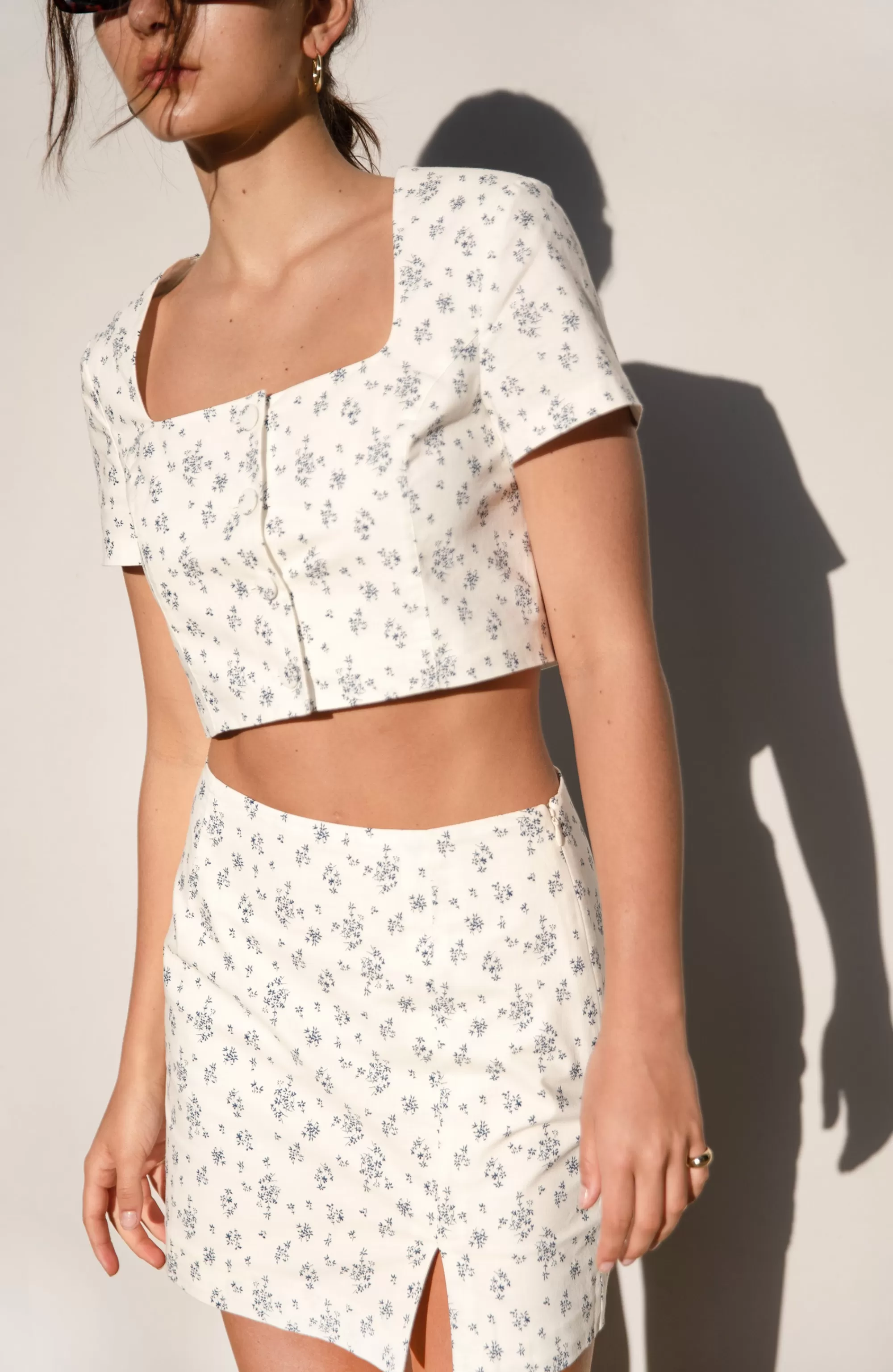 OAK + FORT FLORAL TOP | Women Tops