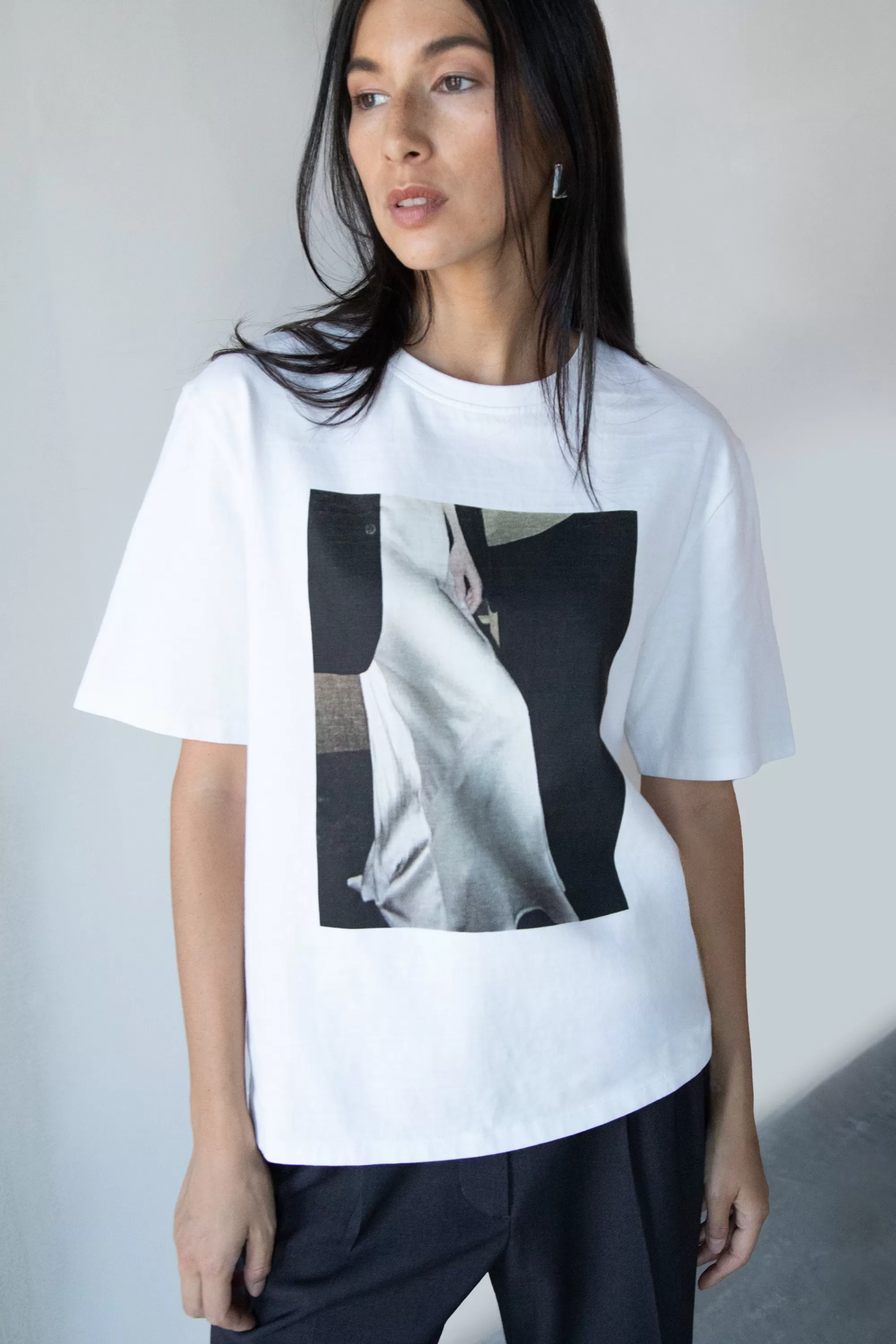 OAK + FORT GRAPHIC PRINT T-SHIRT | Women Tops