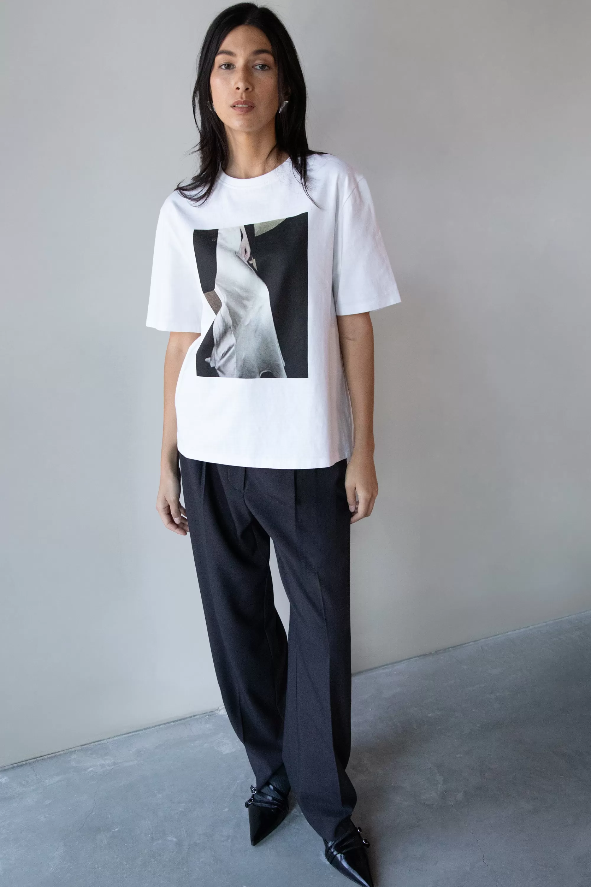 OAK + FORT GRAPHIC PRINT T-SHIRT | Women Tops