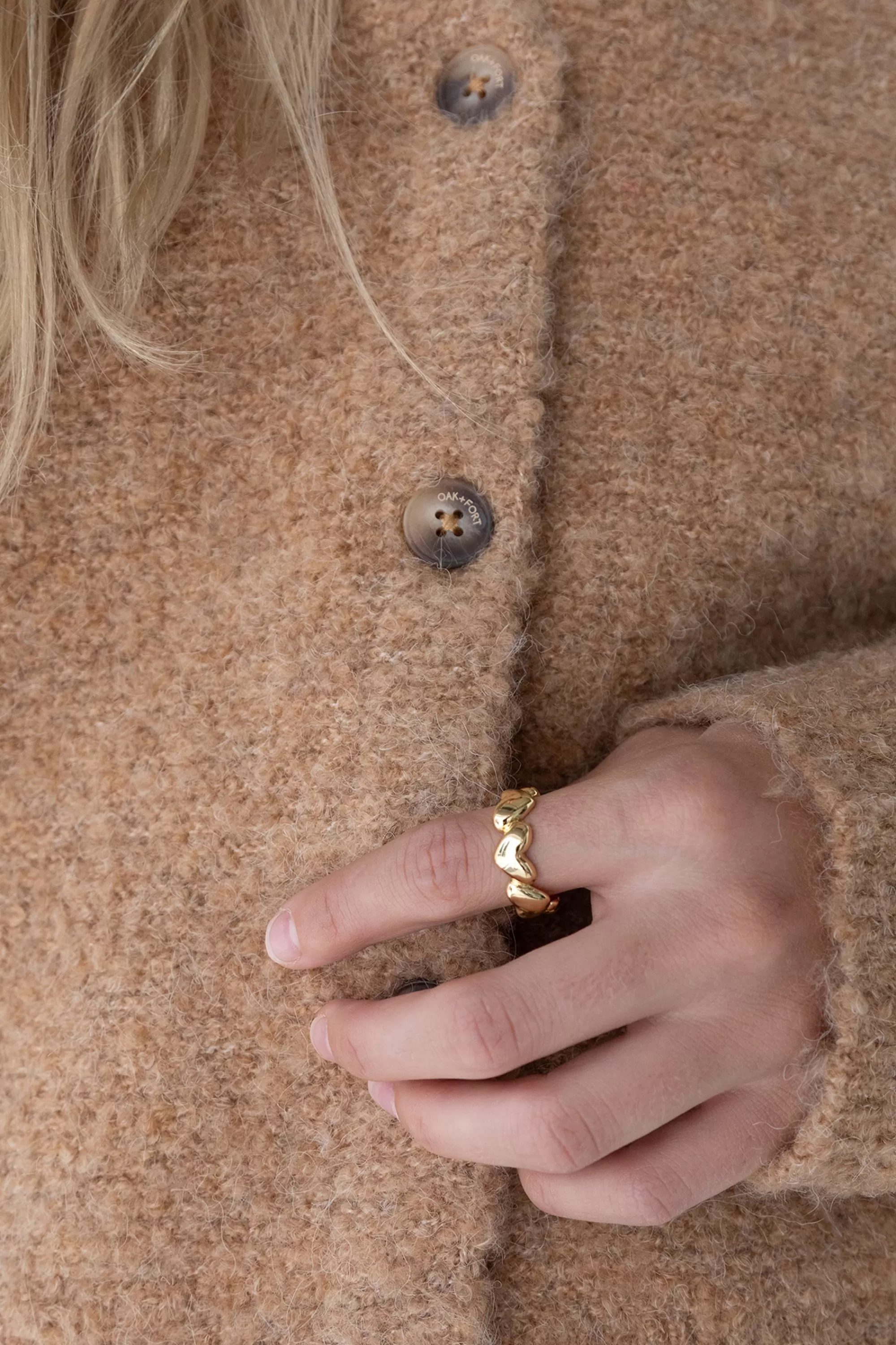 OAK + FORT HEART BAND RING | Women Rings & Bracelets | Rings & Bracelets