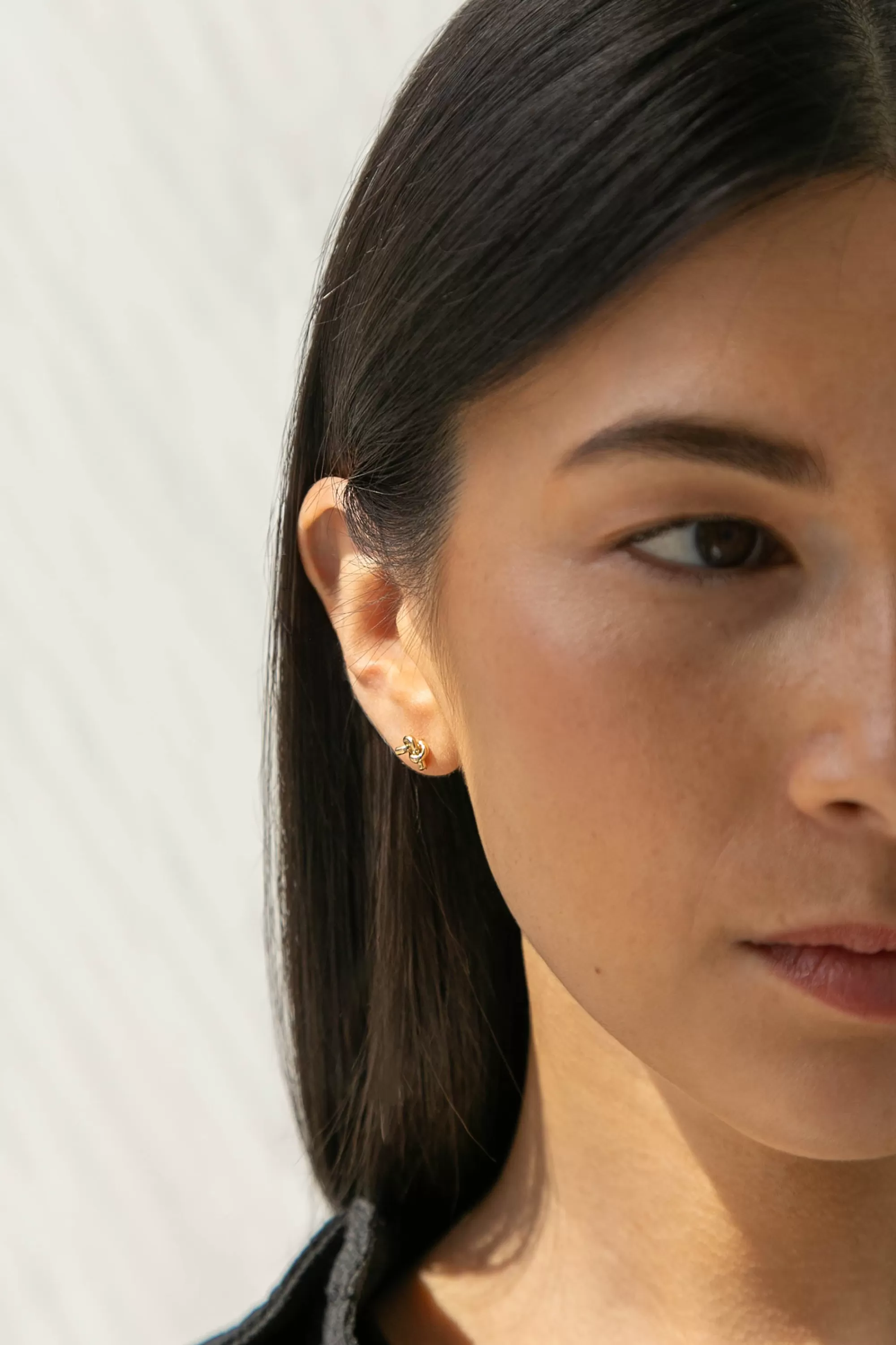OAK + FORT HOOP AND KNOT STUD EARRING SET | Women Earrings | Earrings