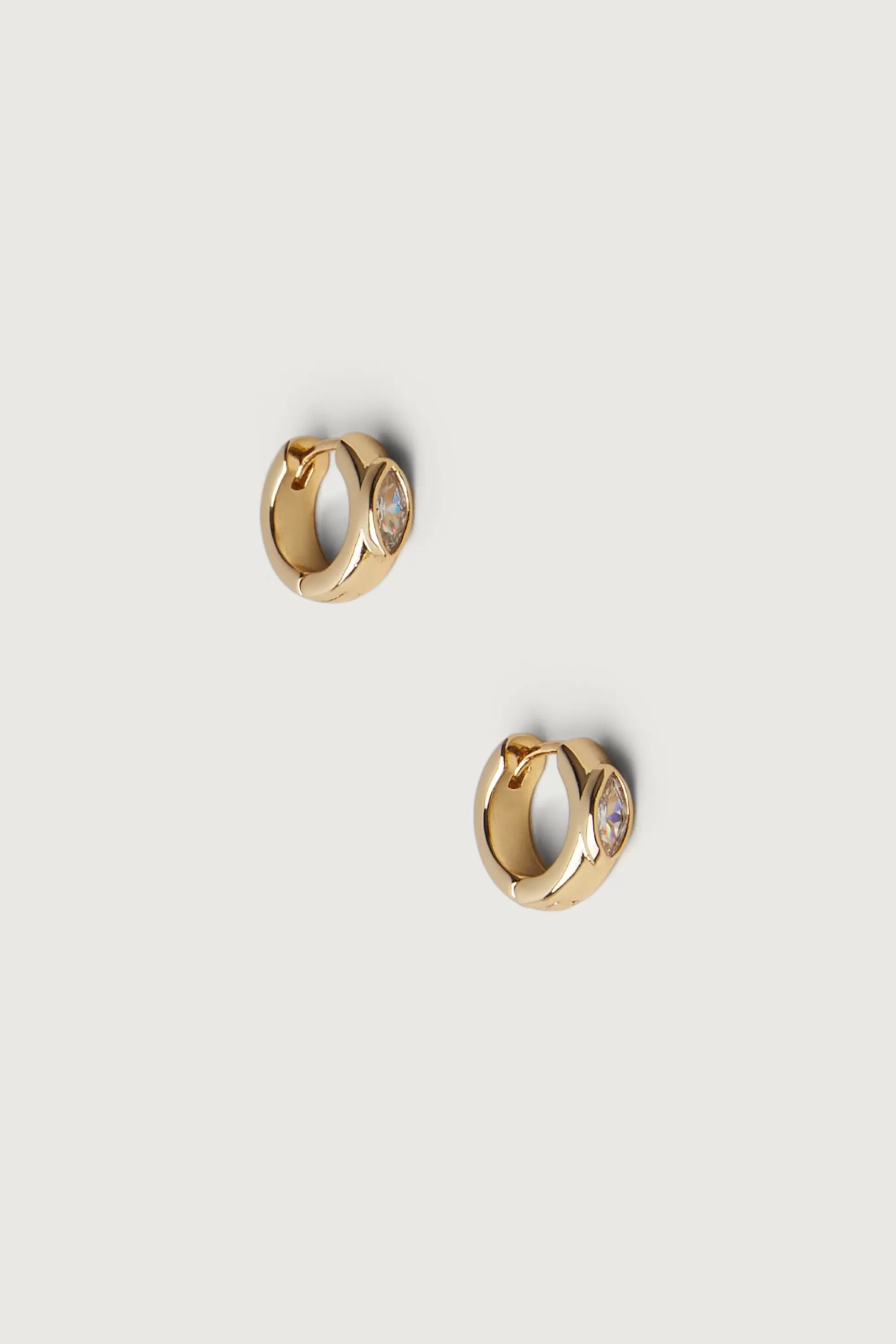 OAK + FORT HOOP EARRING WITH ZIRCONIA | Women Earrings | Earrings