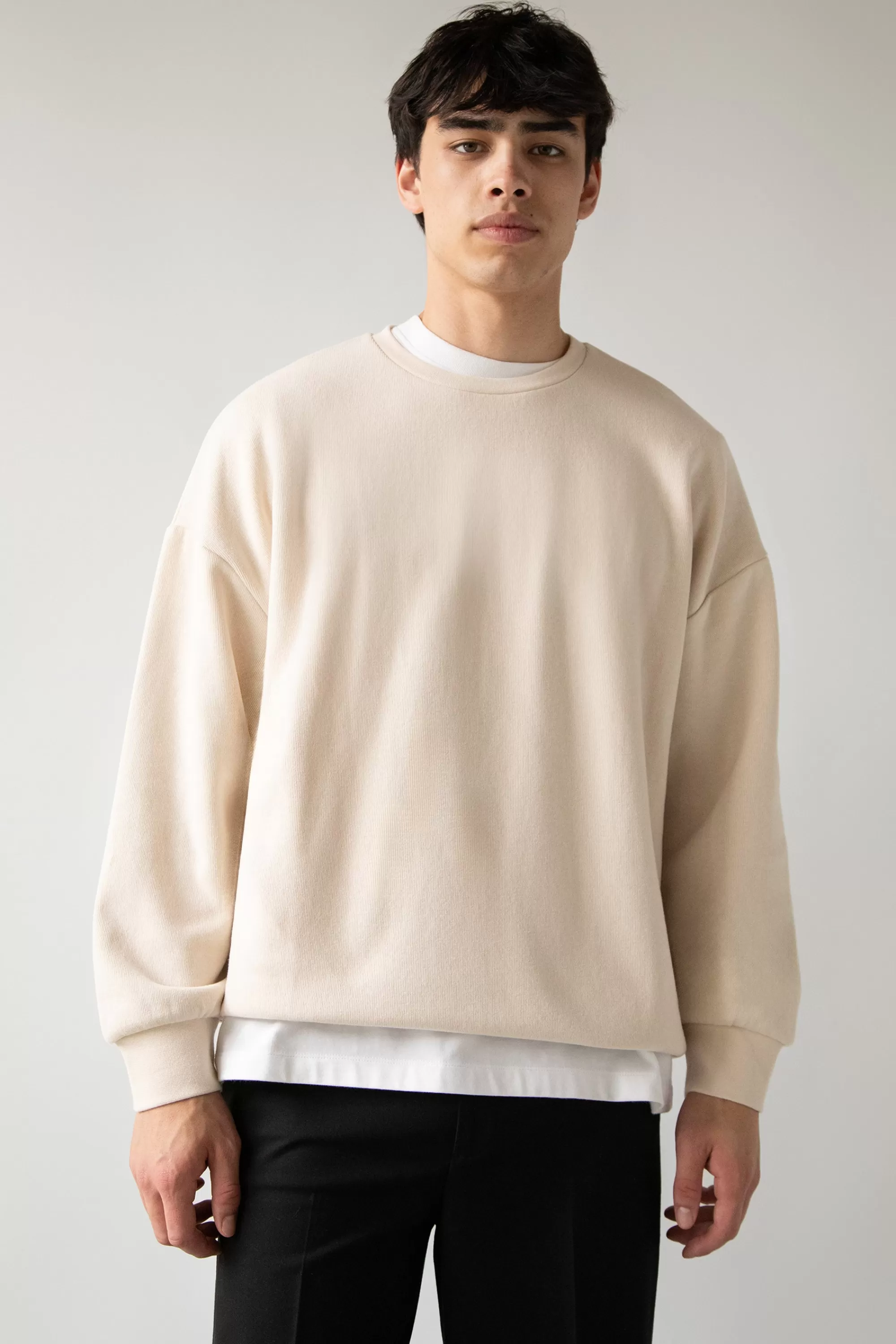 OAK + FORT KNIT CREWNECK TOP | Tops