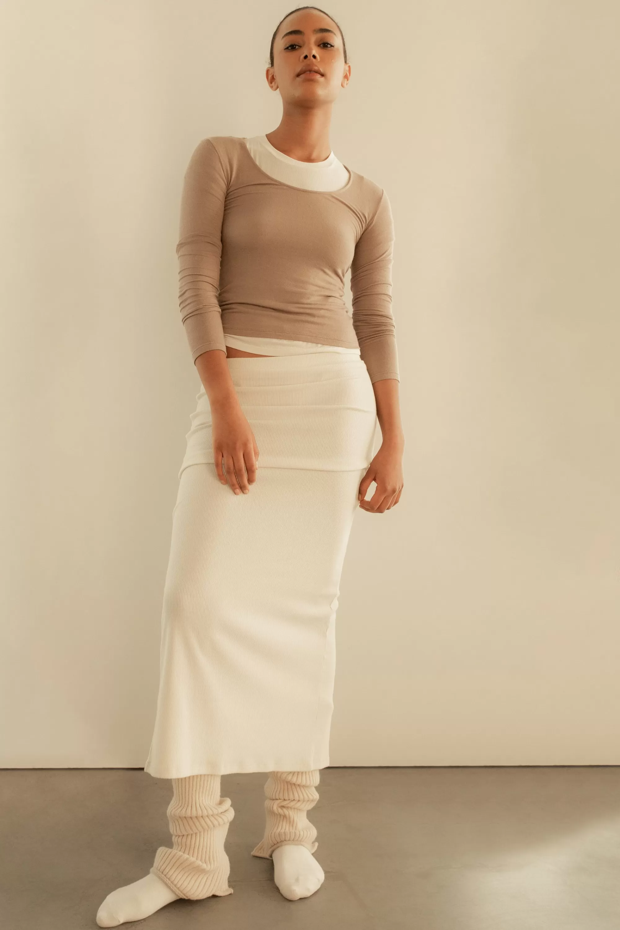 OAK + FORT KNIT MAXI SKIRT | Women Skirts