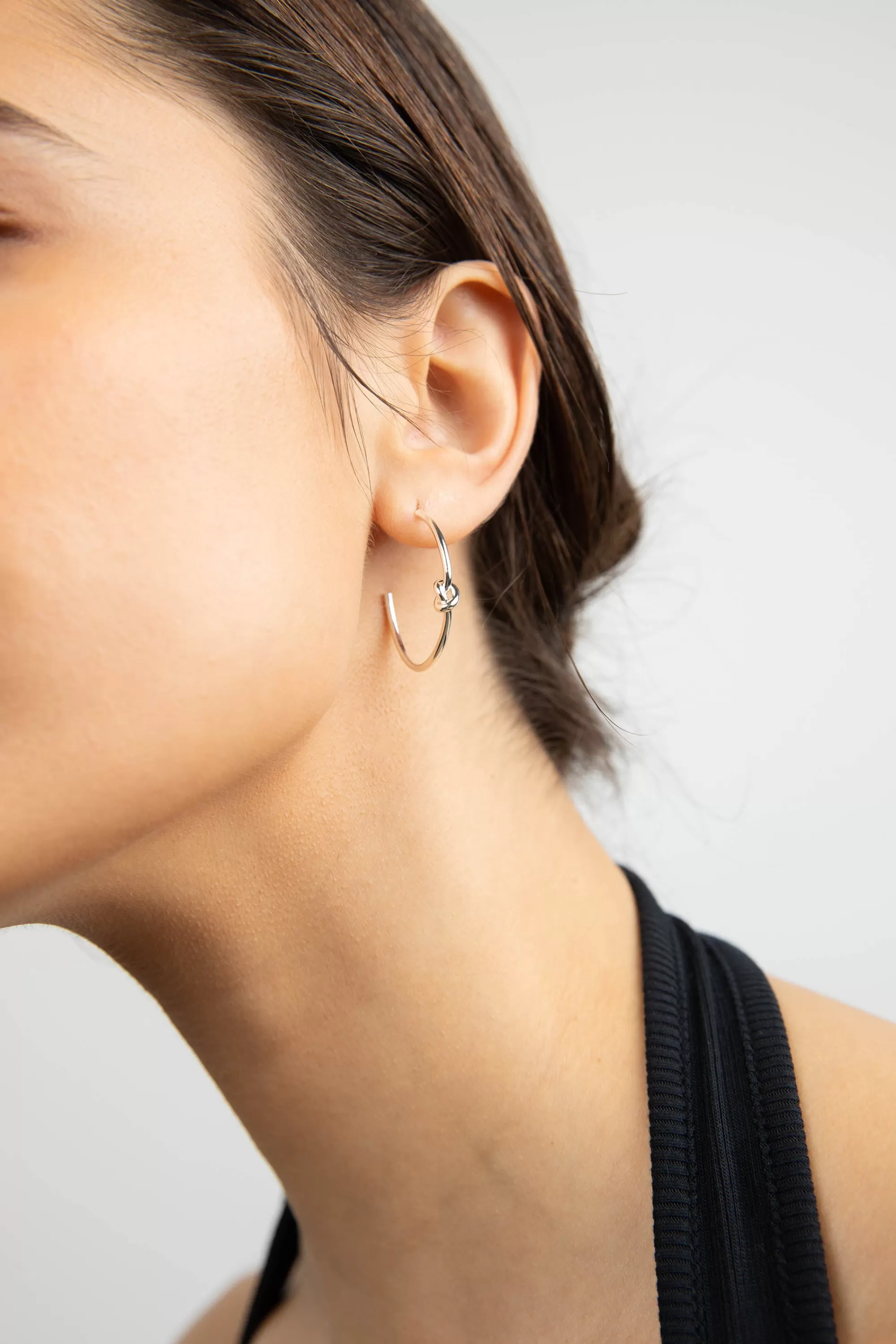 OAK + FORT KNOT HOOP EARRING | Women Earrings | Earrings