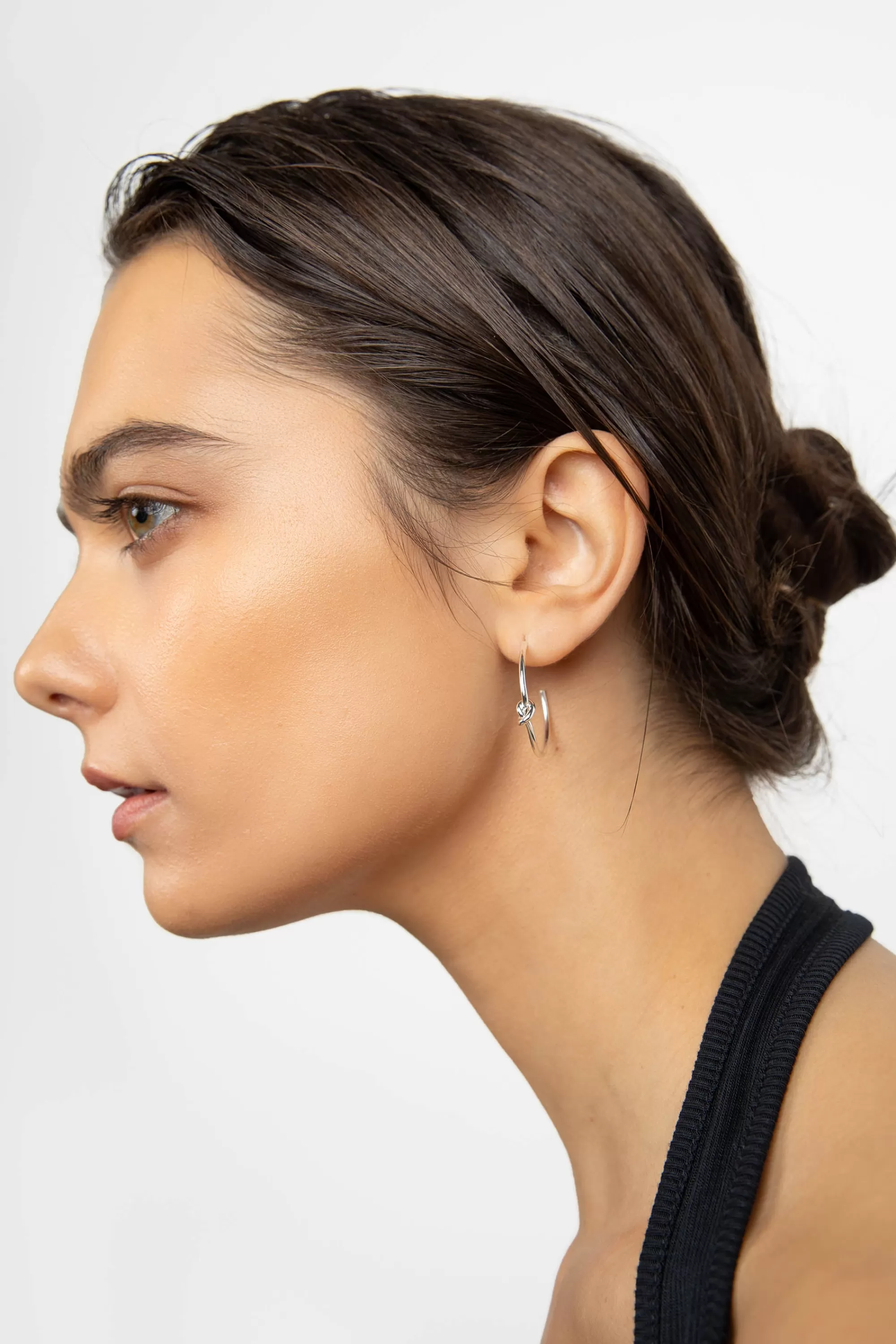OAK + FORT KNOT HOOP EARRING | Women Earrings | Earrings