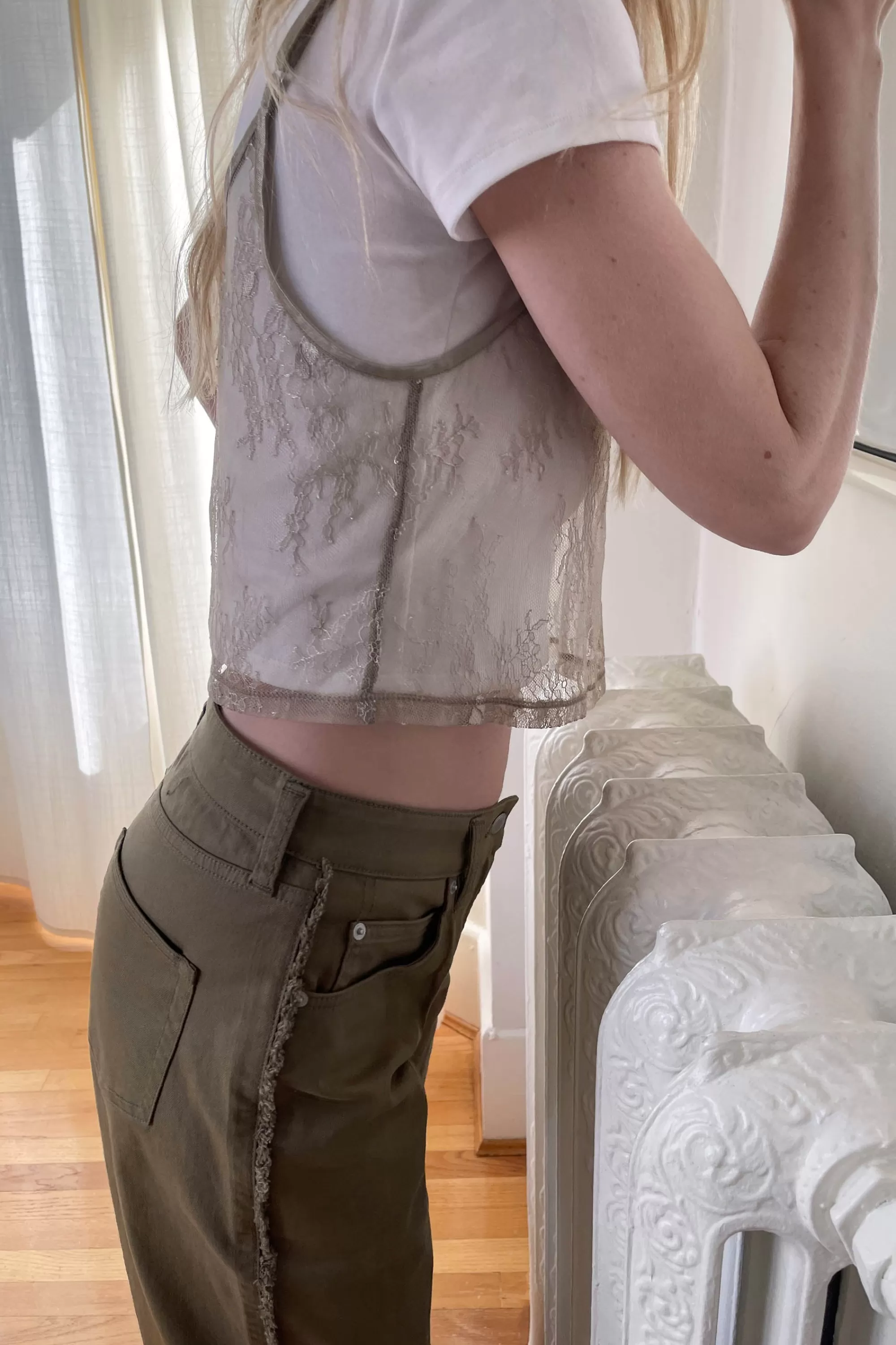 OAK + FORT LACE TANK TOP | Women Tops
