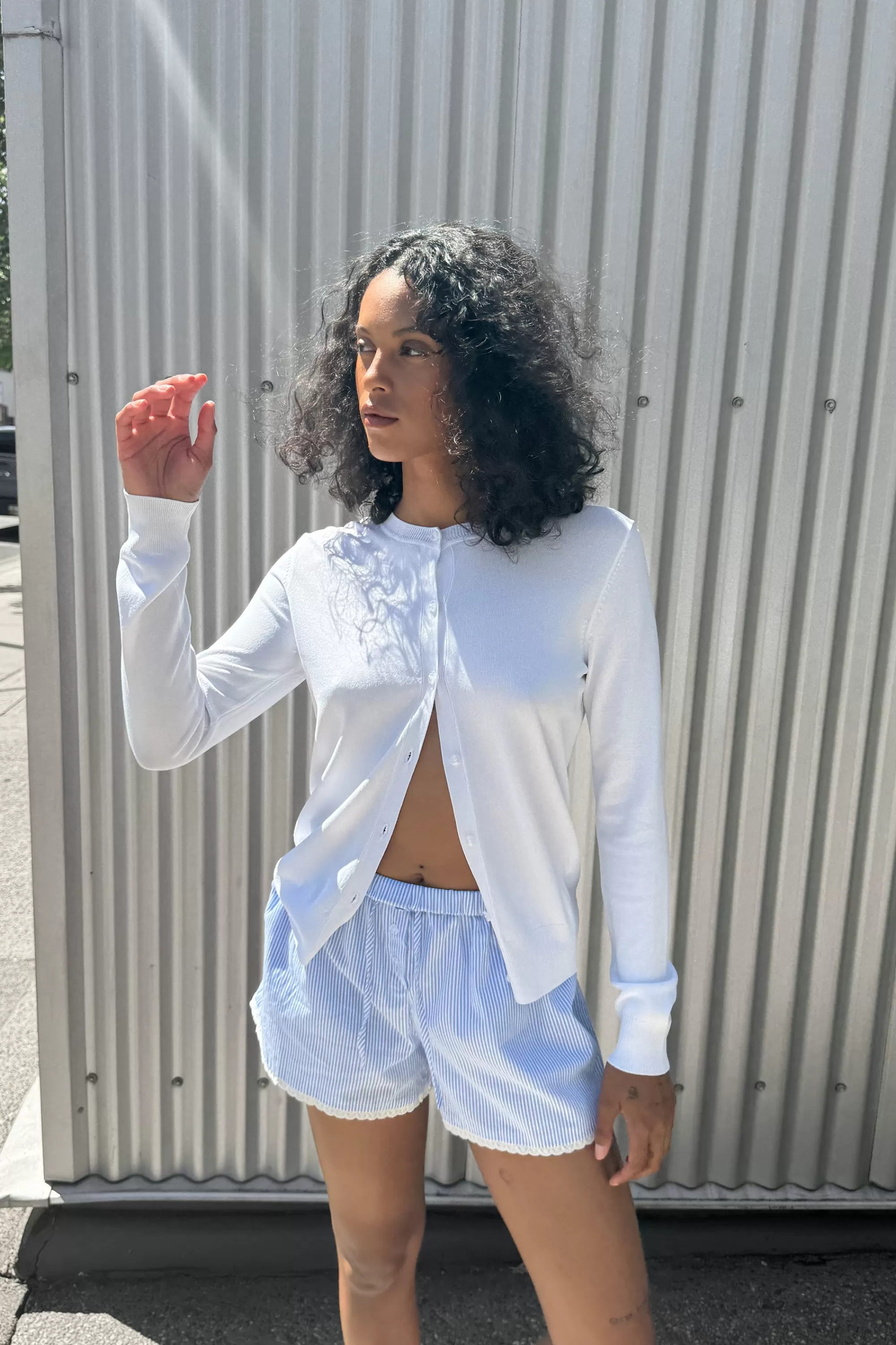 OAK + FORT LIGHTWEIGHT KNIT CARDIGAN | Women Sweaters & Cardigans