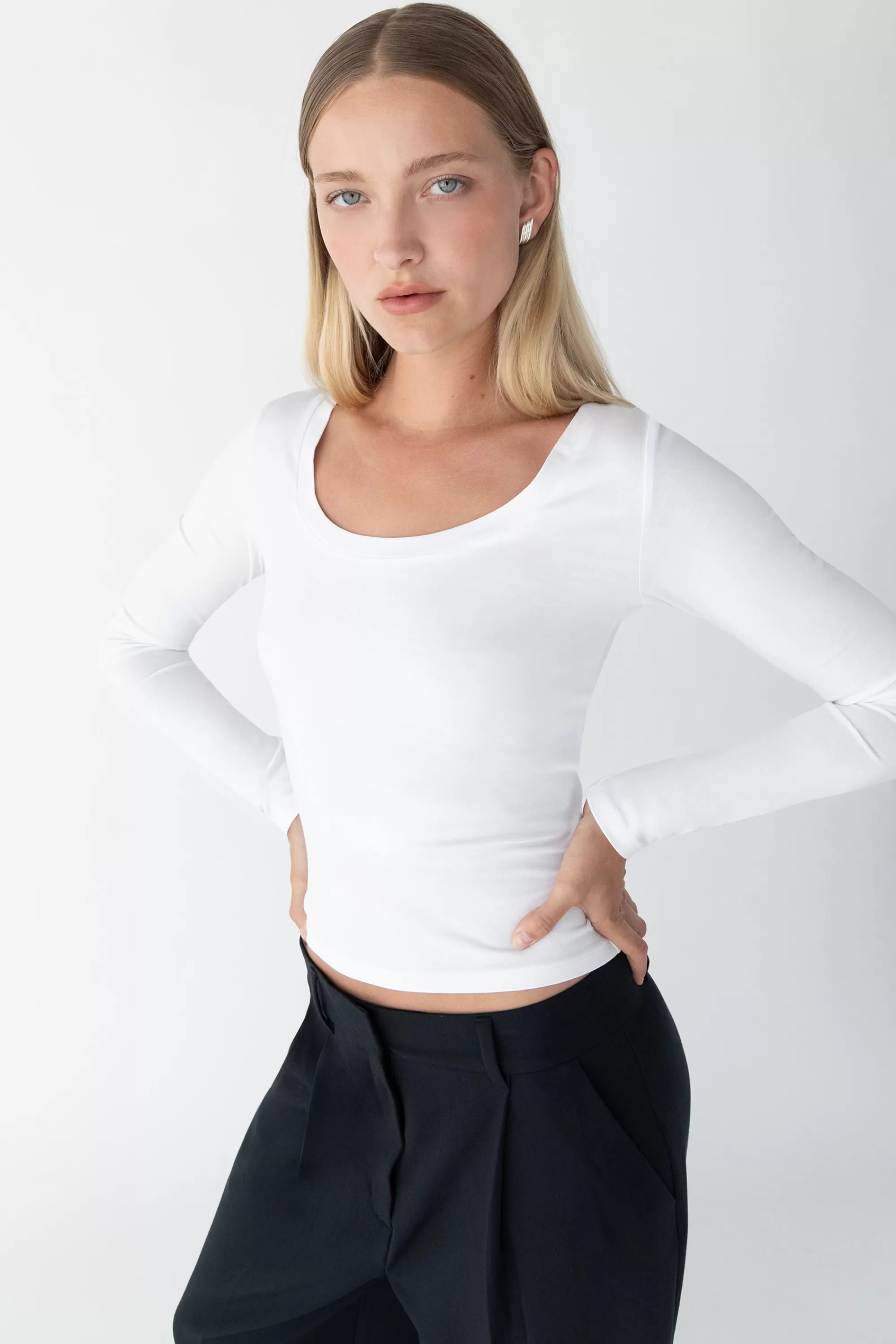 OAK + FORT LONG SLEEVE TOP | Women Tops