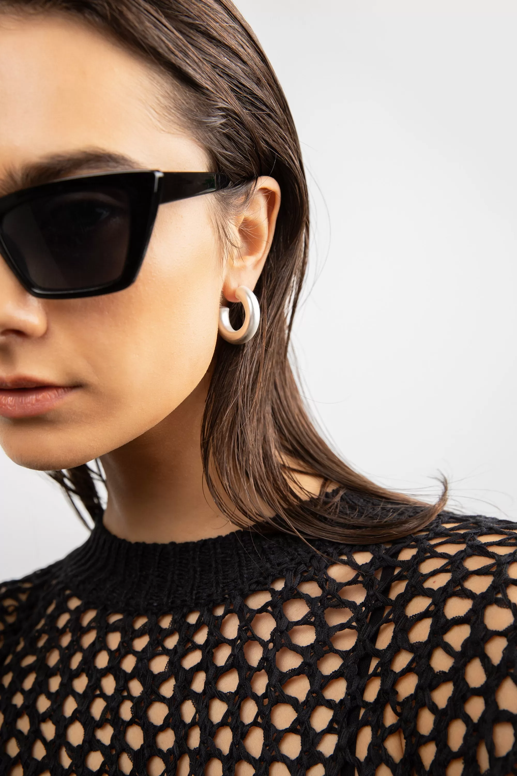 OAK + FORT MATTE HOOP EARRING | Women Earrings | Earrings