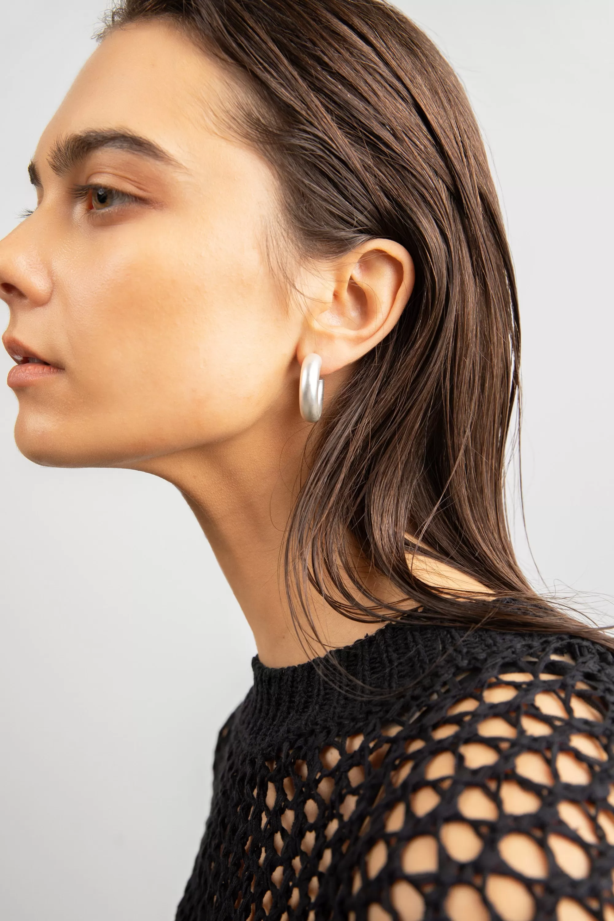 OAK + FORT MATTE HOOP EARRING | Women Earrings | Earrings