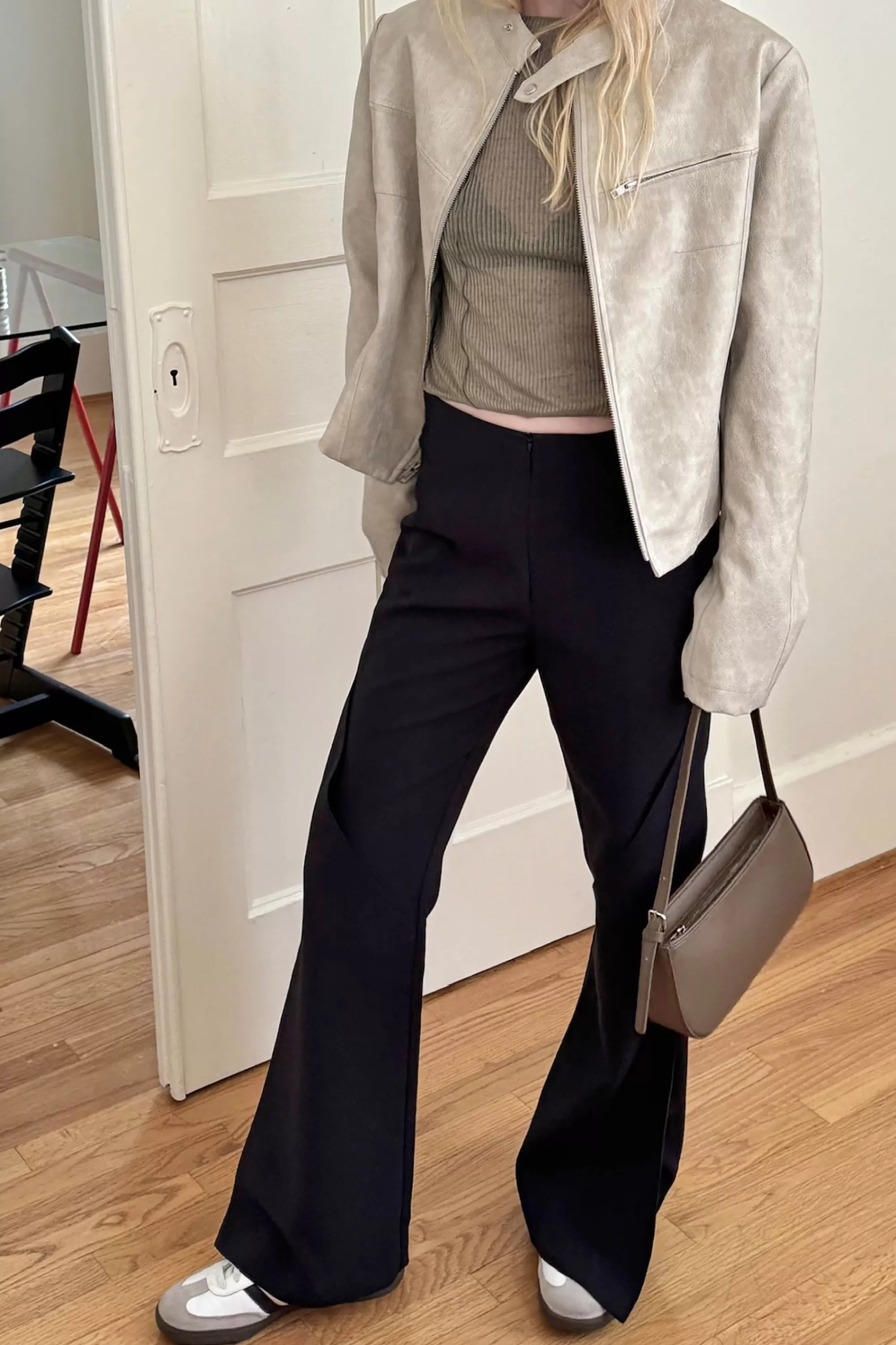 OAK + FORT MID-RISE FLARED PANT | Women Pants
