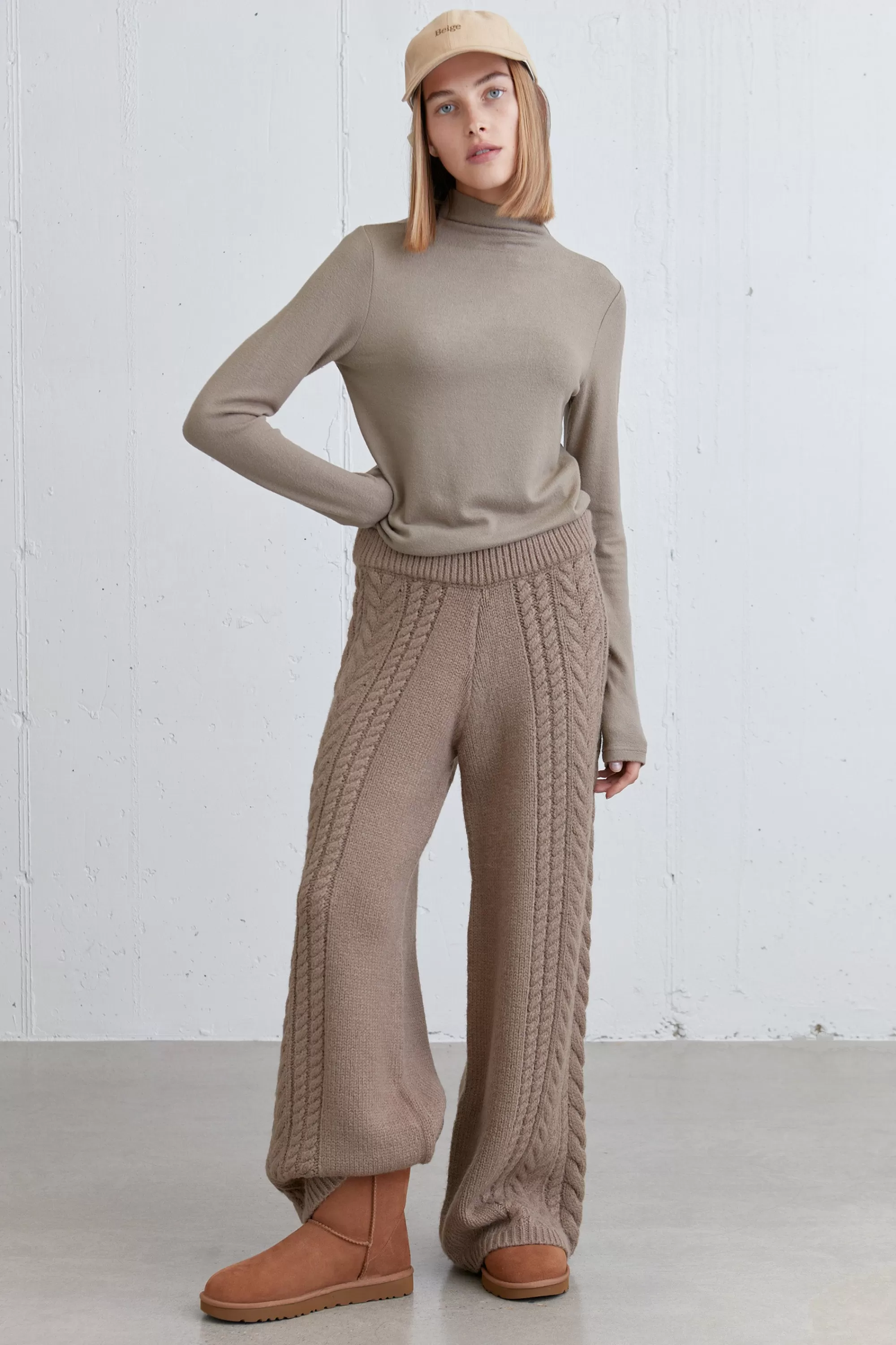 OAK + FORT MOCKNECK LONG SLEEVE TOP | Women Tops
