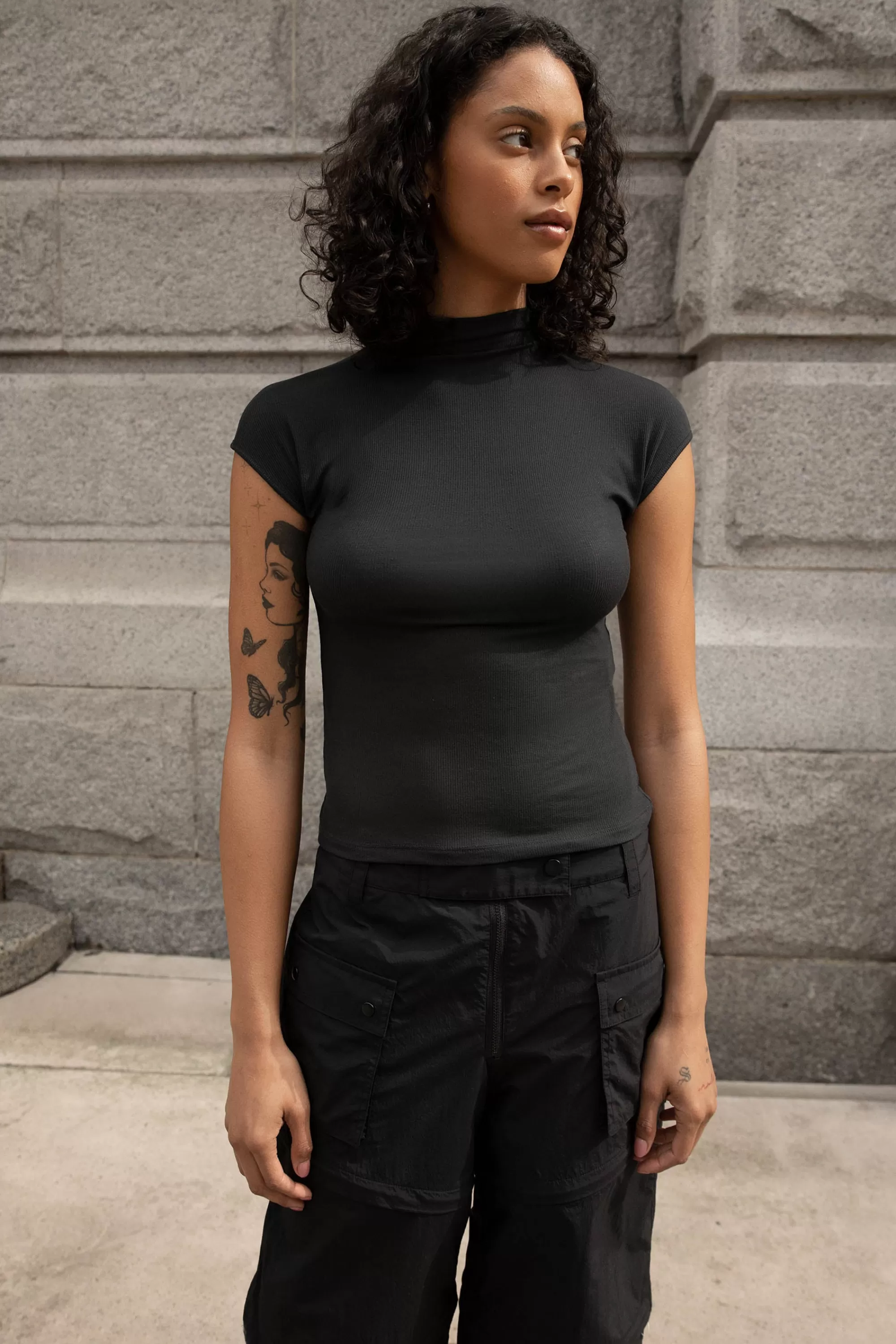 OAK + FORT MOCKNECK TOP | Women Tops