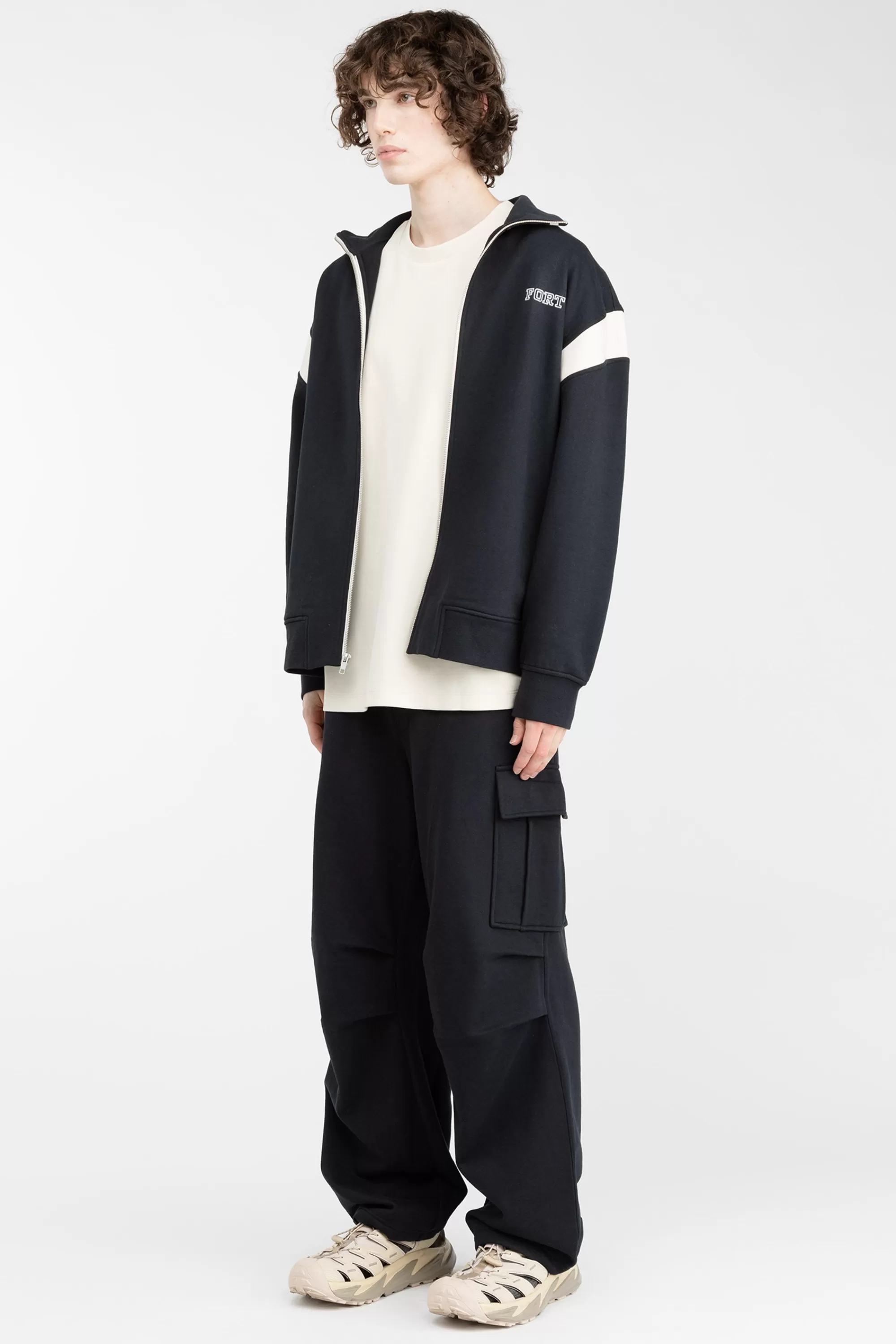 OAK + FORT MOCKNECK ZIP UP | Tops