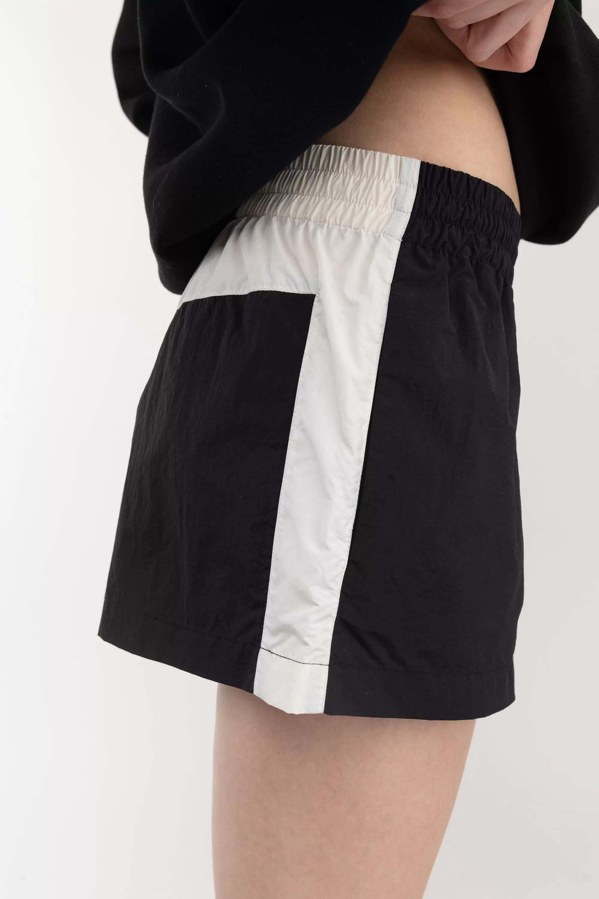 OAK + FORT NYLON TRACK SHORT | Women Shorts
