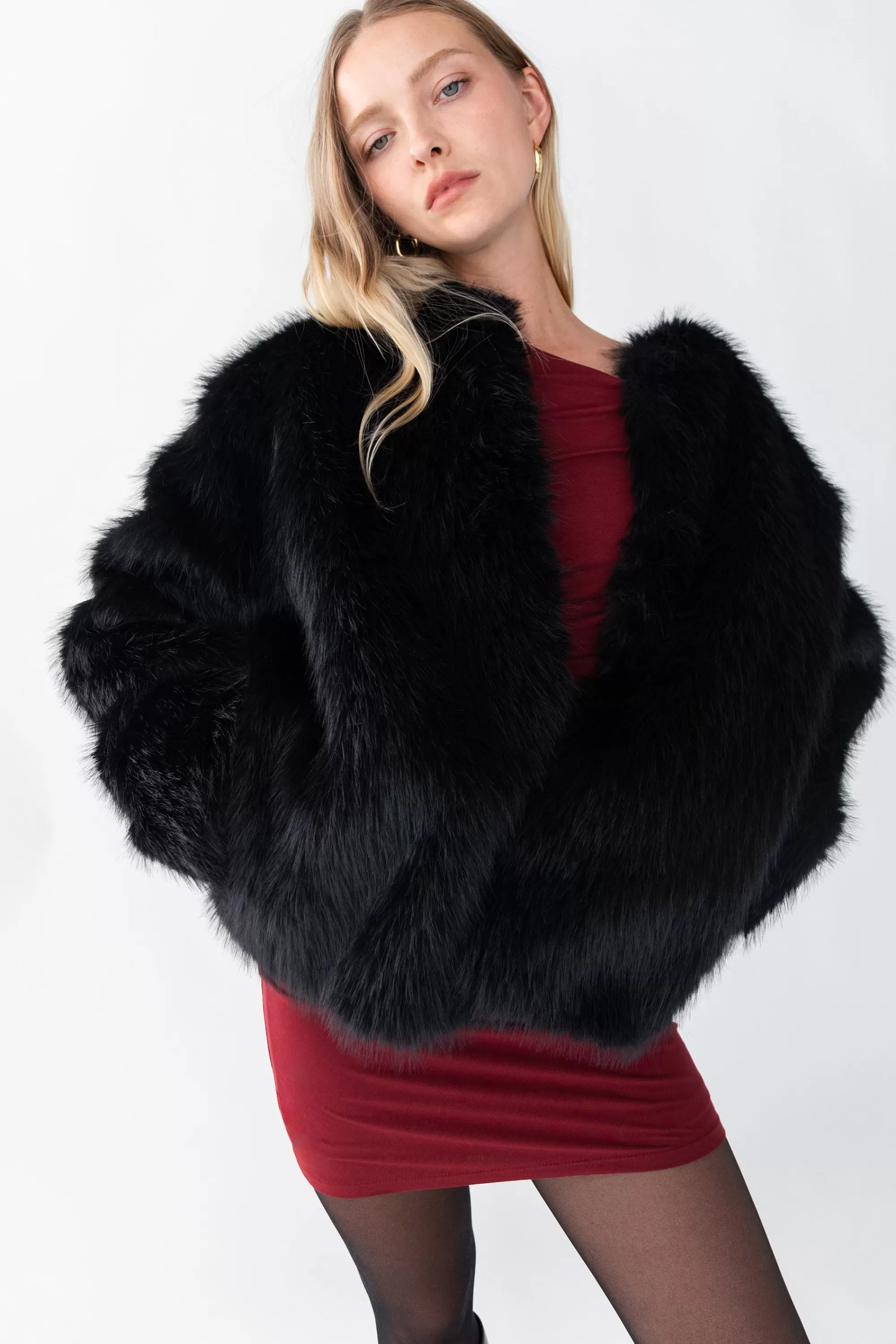 OAK + FORT OFF SHOULDER LONG SLEEVE MINI DRESS | Women Dresses