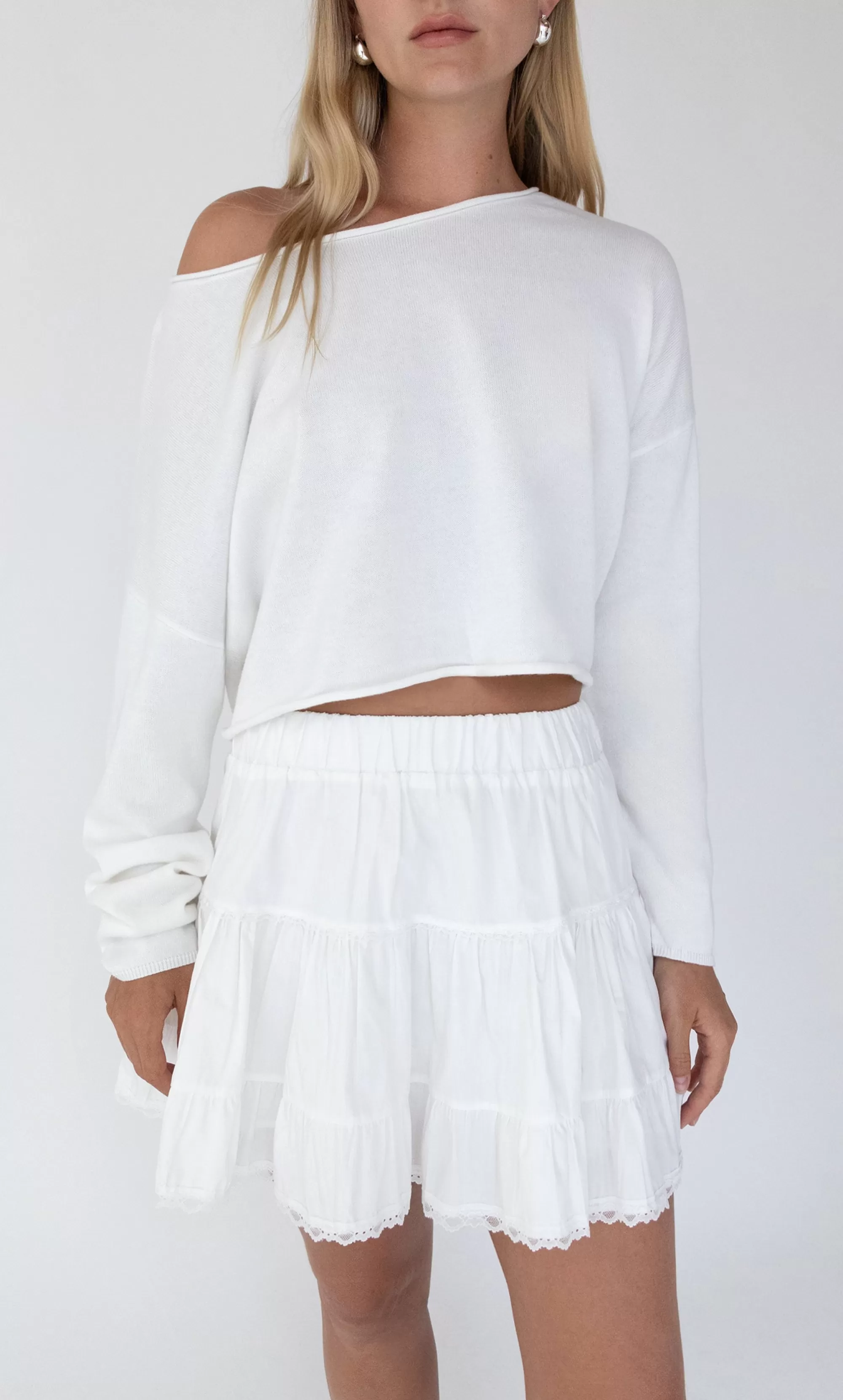 OAK + FORT OFF THE SHOULDER TOP | Women Tops | Sweaters & Cardigans