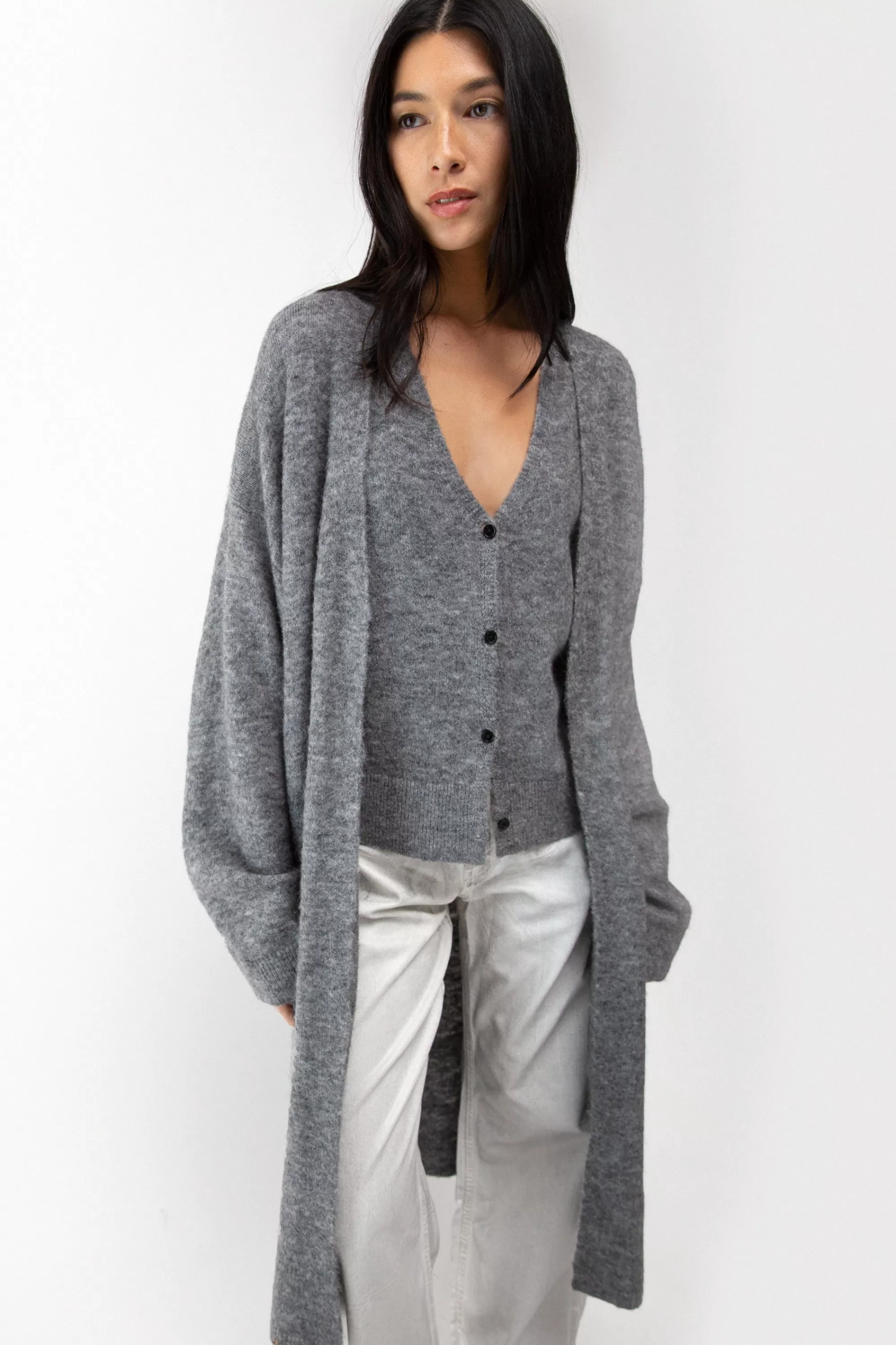 OAK + FORT OPEN FRONT CARDIGAN | Women Sweaters & Cardigans