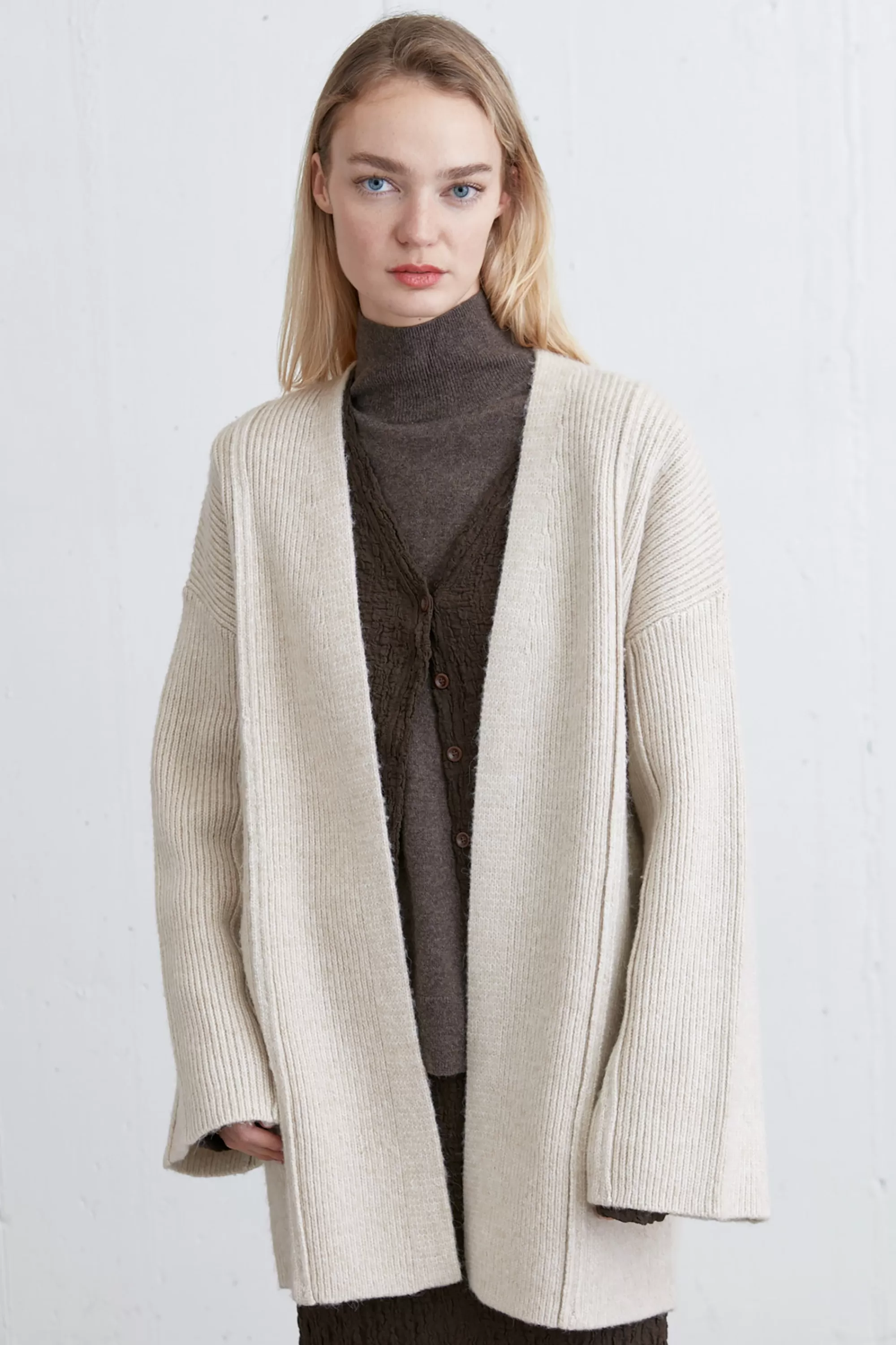 OAK + FORT OPEN FRONT CARDIGAN | Women Sweaters & Cardigans
