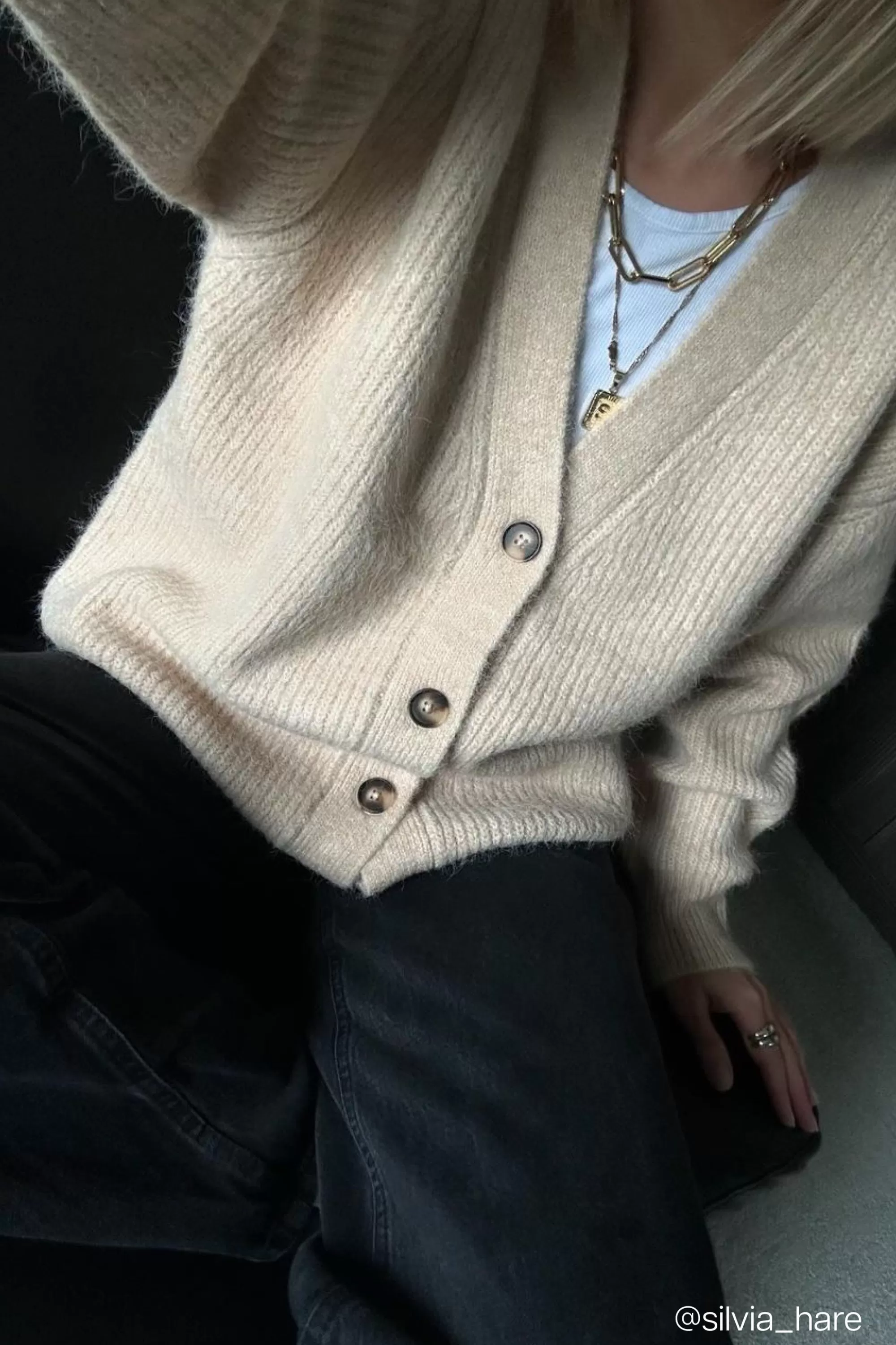 OAK + FORT OVERSIZED BUTTON FRONT CARDIGAN | Women Sweaters & Cardigans