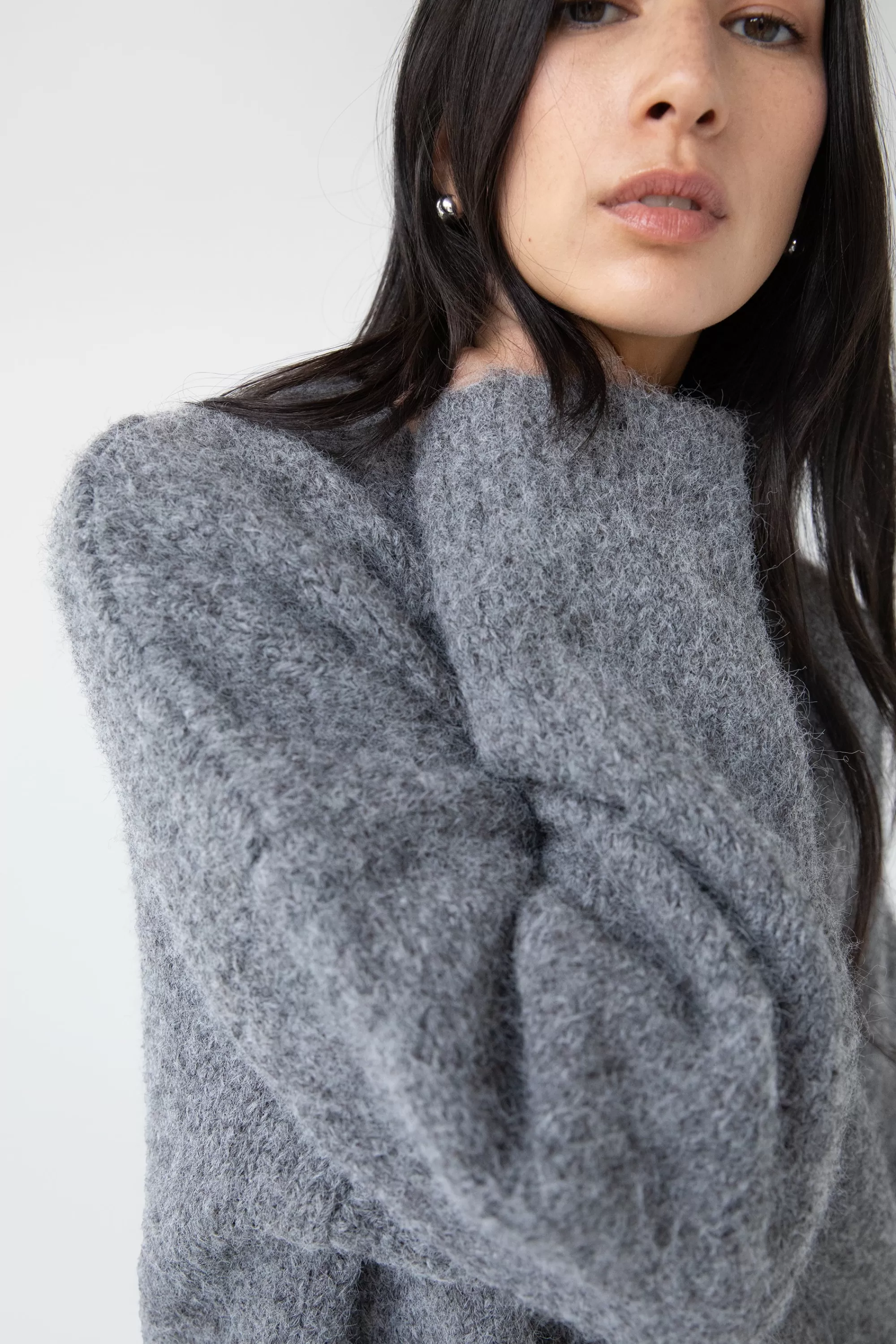 OAK + FORT OVERSIZED CREWNECK SWEATER | Women Sweaters & Cardigans