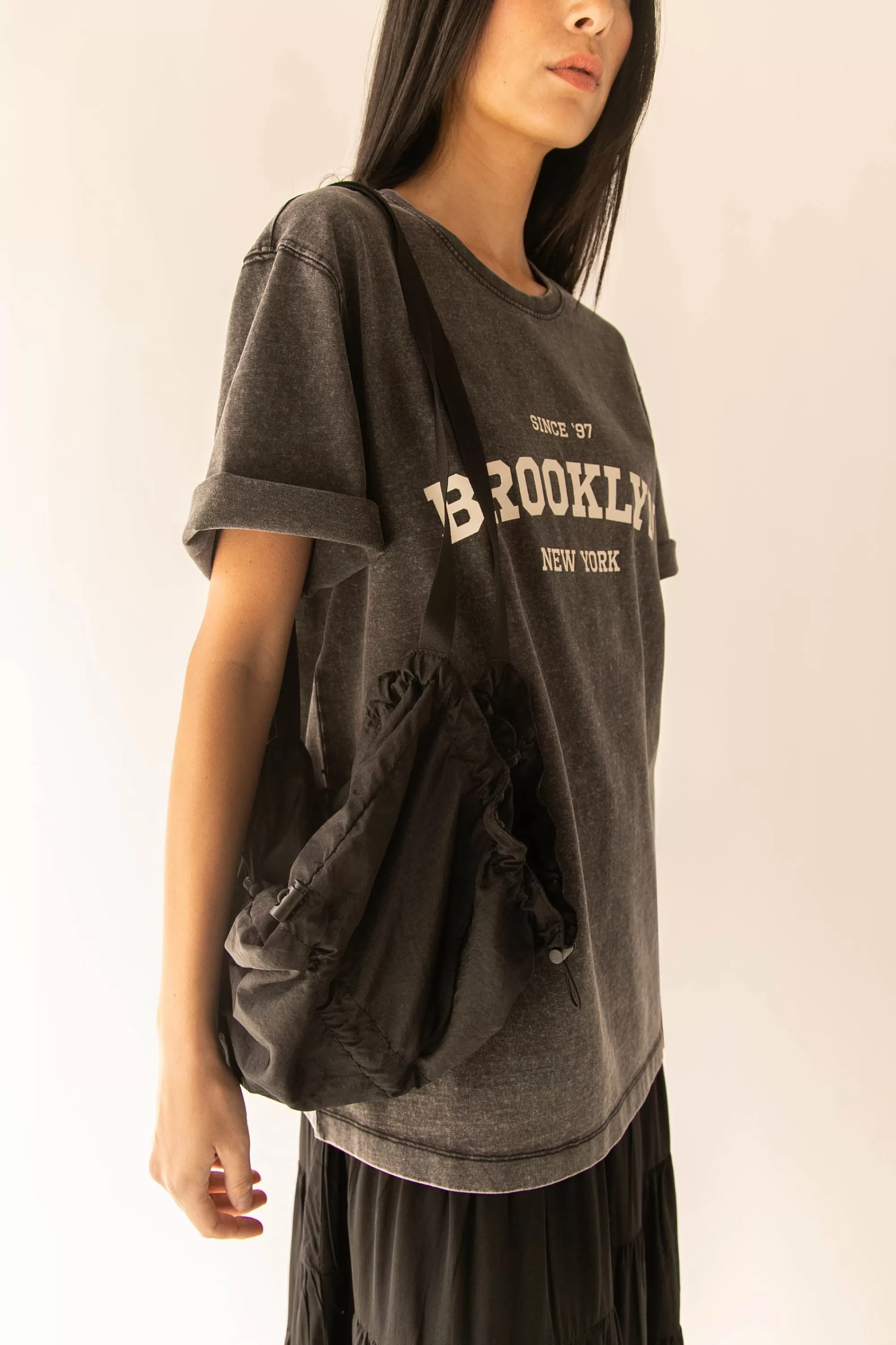 OAK + FORT OVERSIZED GRAPHIC 'BROOKLYN' T-SHIRT | Women Tops