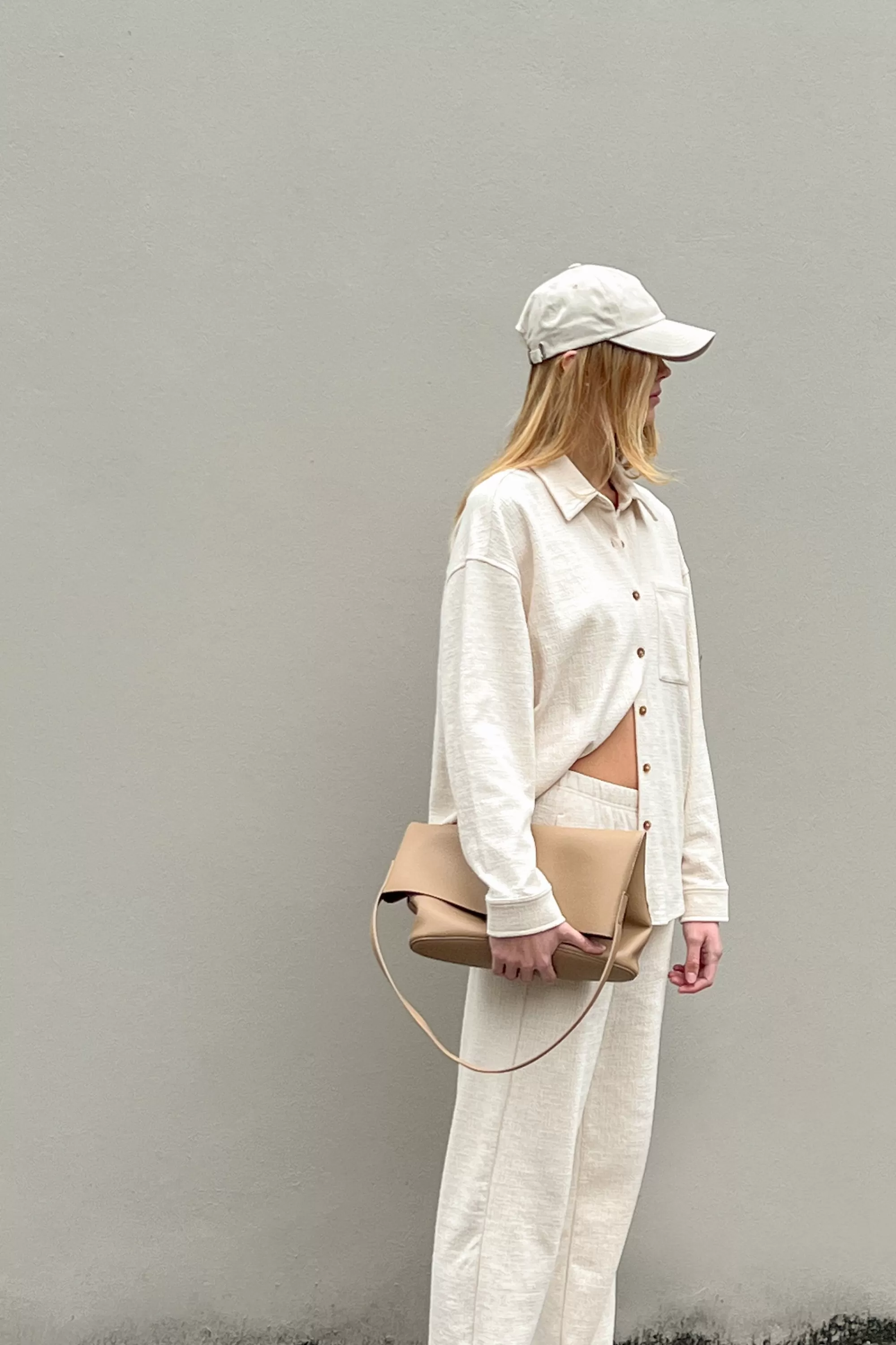 OAK + FORT OVERSIZED KNIT SHIRT | Women Tops