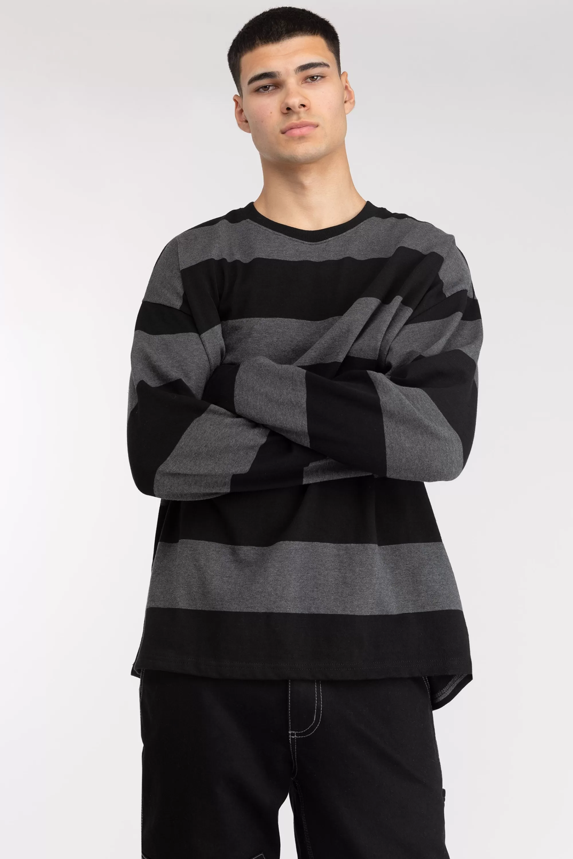 OAK + FORT OVERSIZED STRIPED TOP | Tops