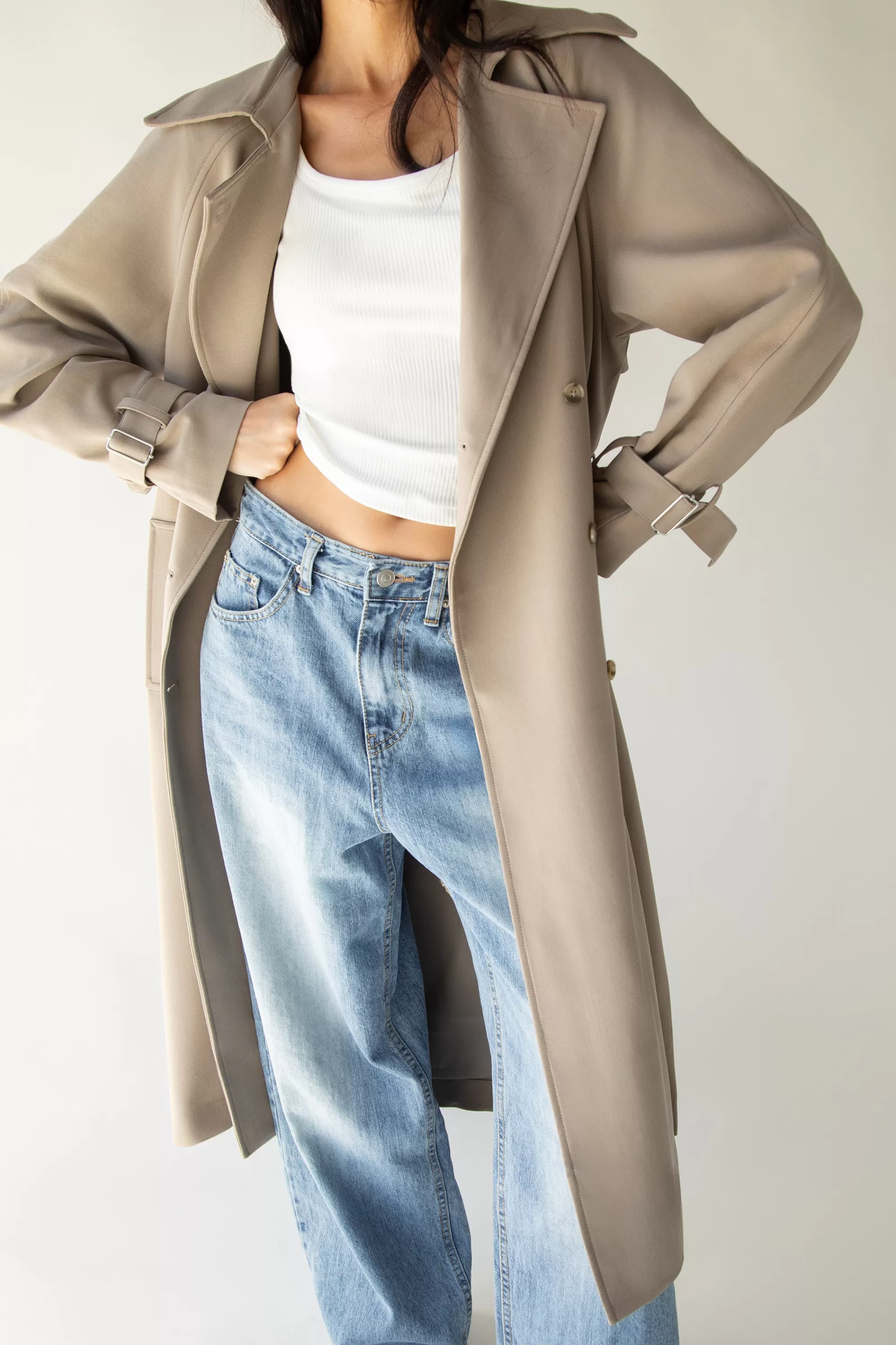 OAK + FORT OVERSIZED TRENCH COAT | Women Coats & Jackets