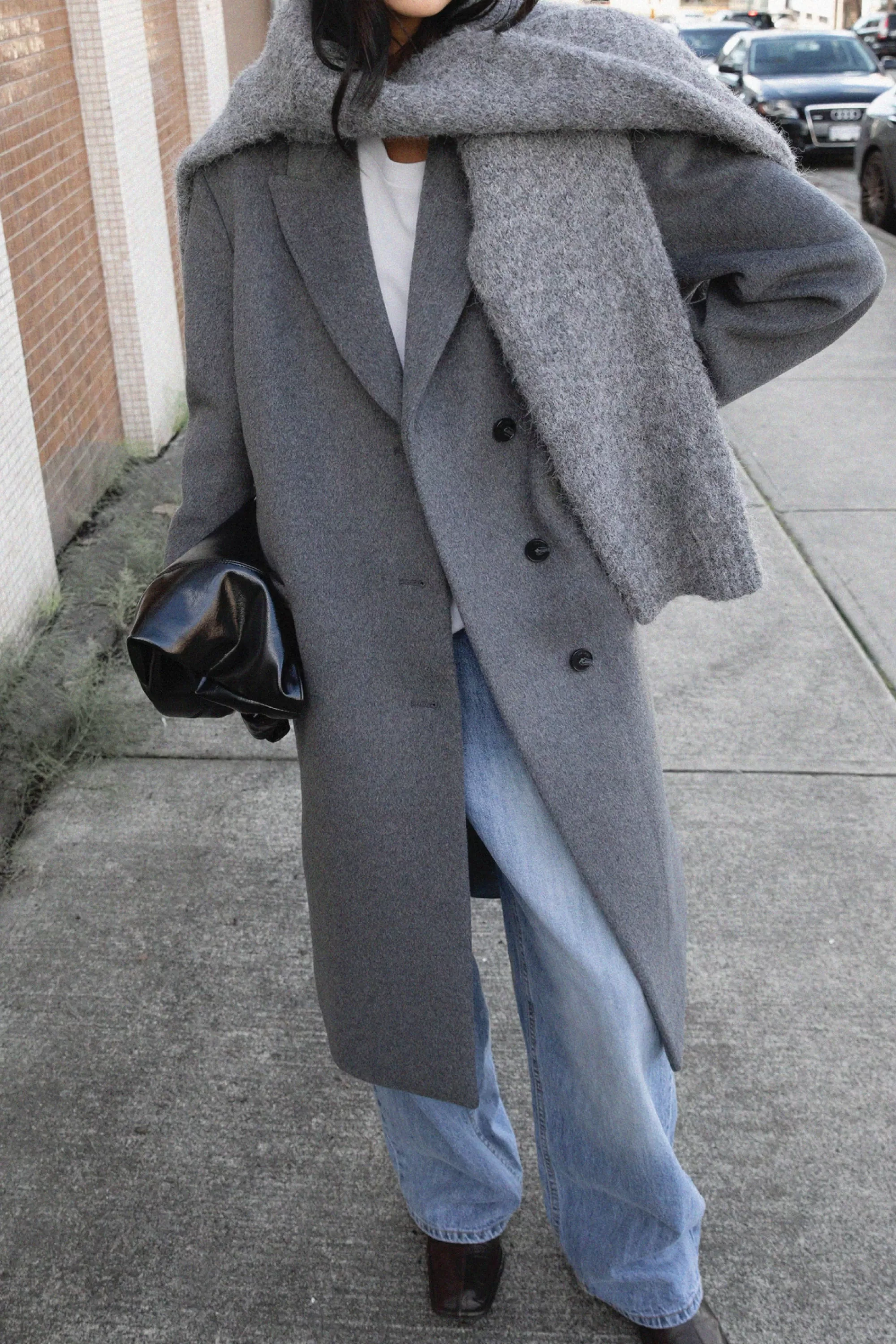 OAK + FORT OVERSIZED WOOL-BLEND COAT | Women Coats & Jackets