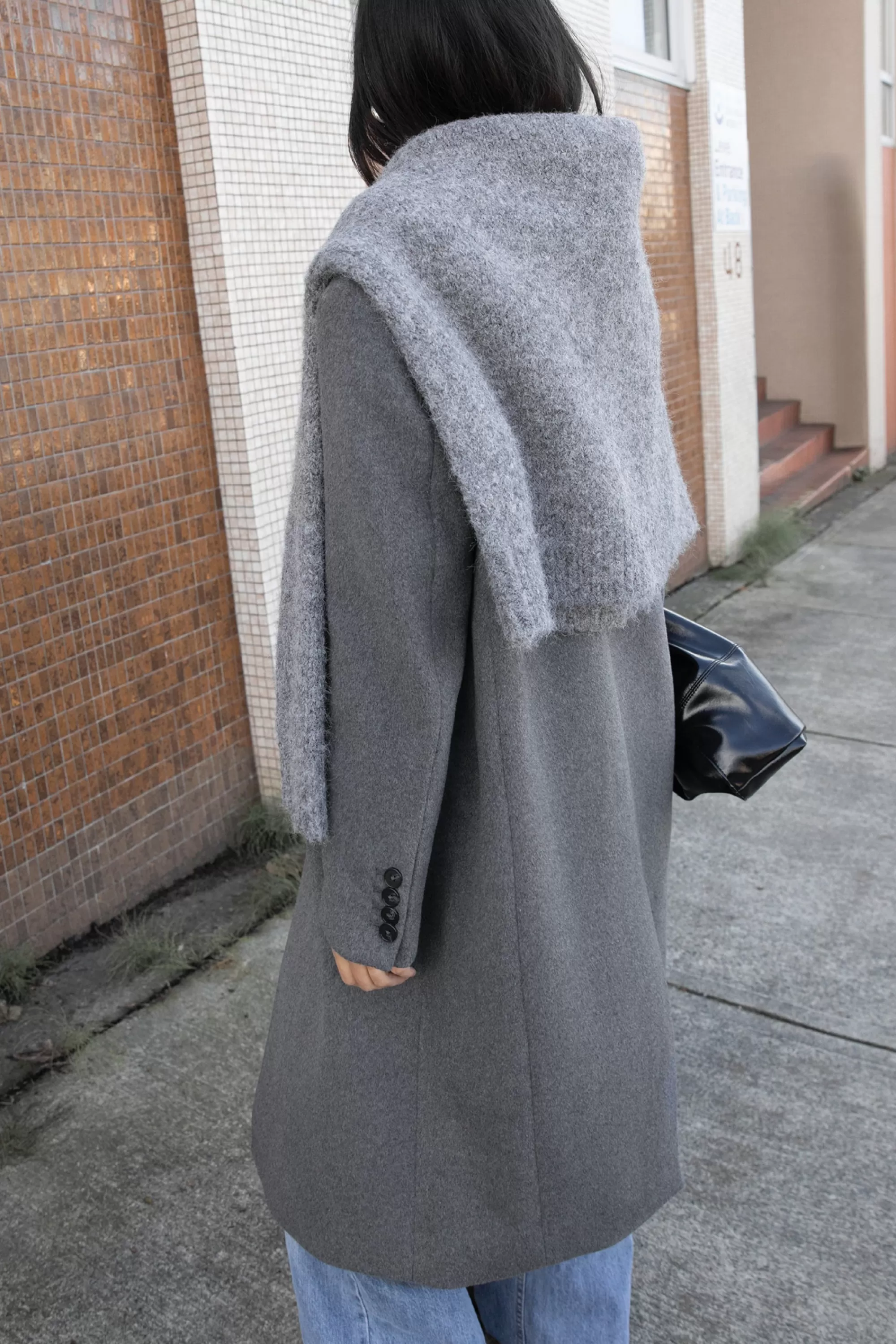 OAK + FORT OVERSIZED WOOL-BLEND COAT | Women Coats & Jackets