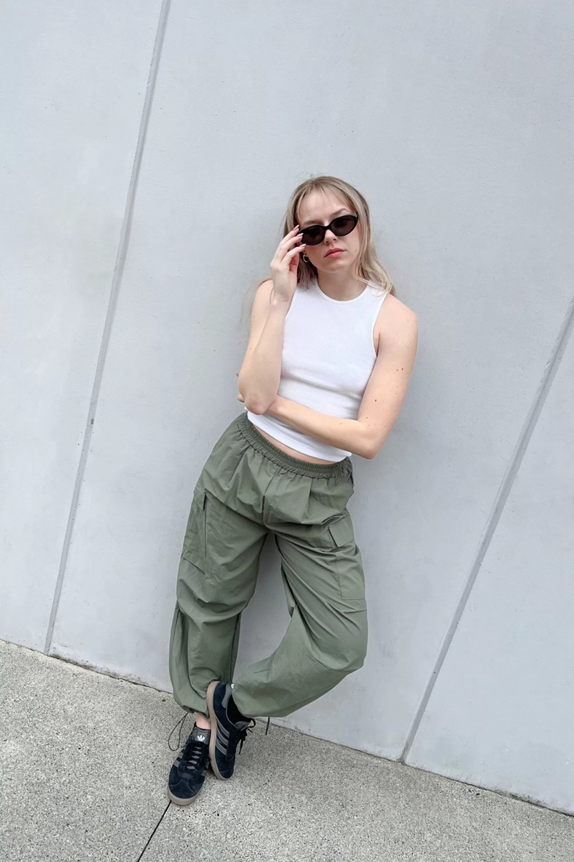 OAK + FORT PARACHUTE CARGO PANT | Women Pants