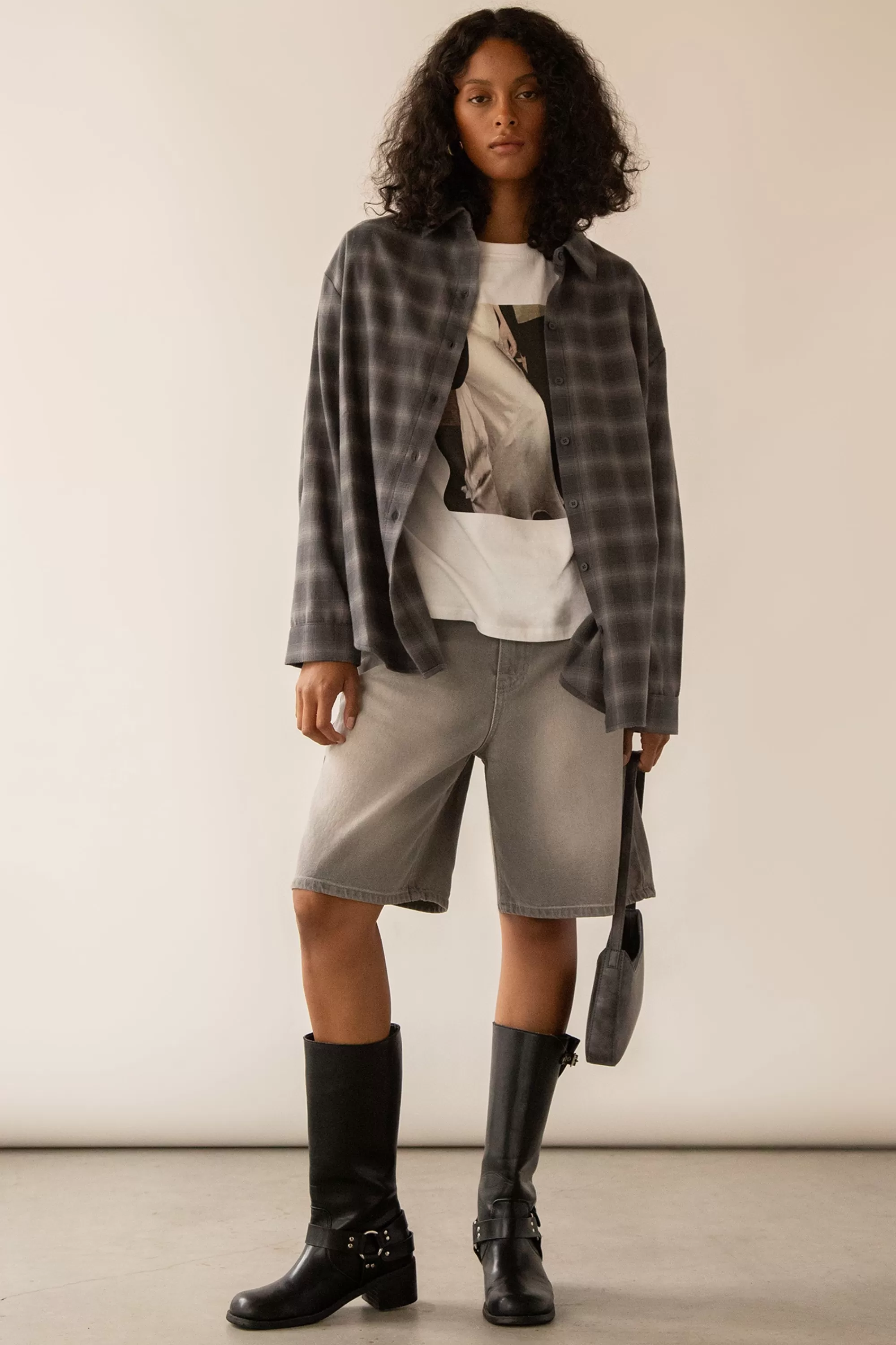 OAK + FORT PLAID SHIRT | Women Tops